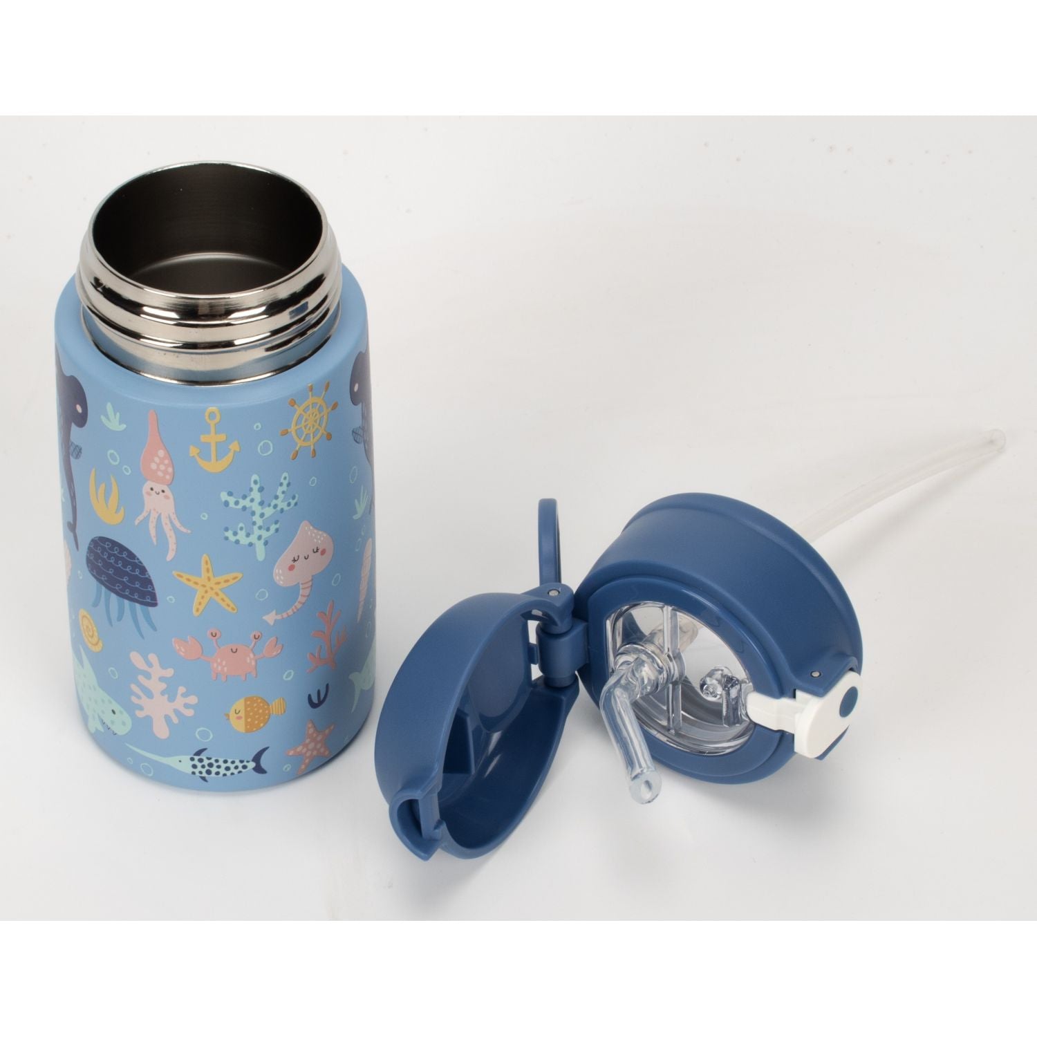 Oasis Kids Water Bottle with Sipper Silicone Straw 400ML