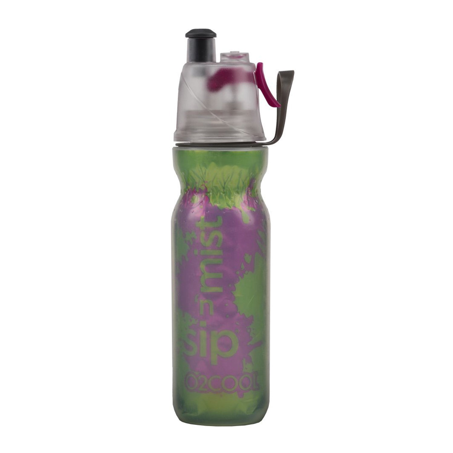O2COOL Arctic Squeeze Mist 'N Sip Insulated Water Bottle 20oz