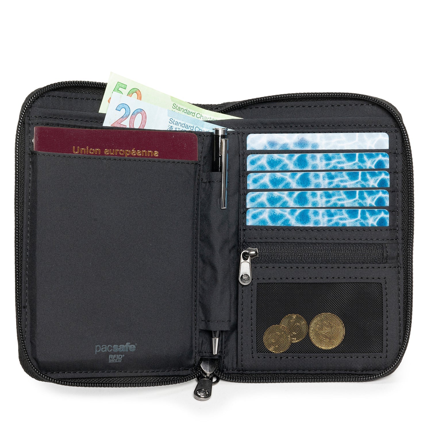 Pacsafe Rfidsafe RFID Blocking Compact Travel Organizer