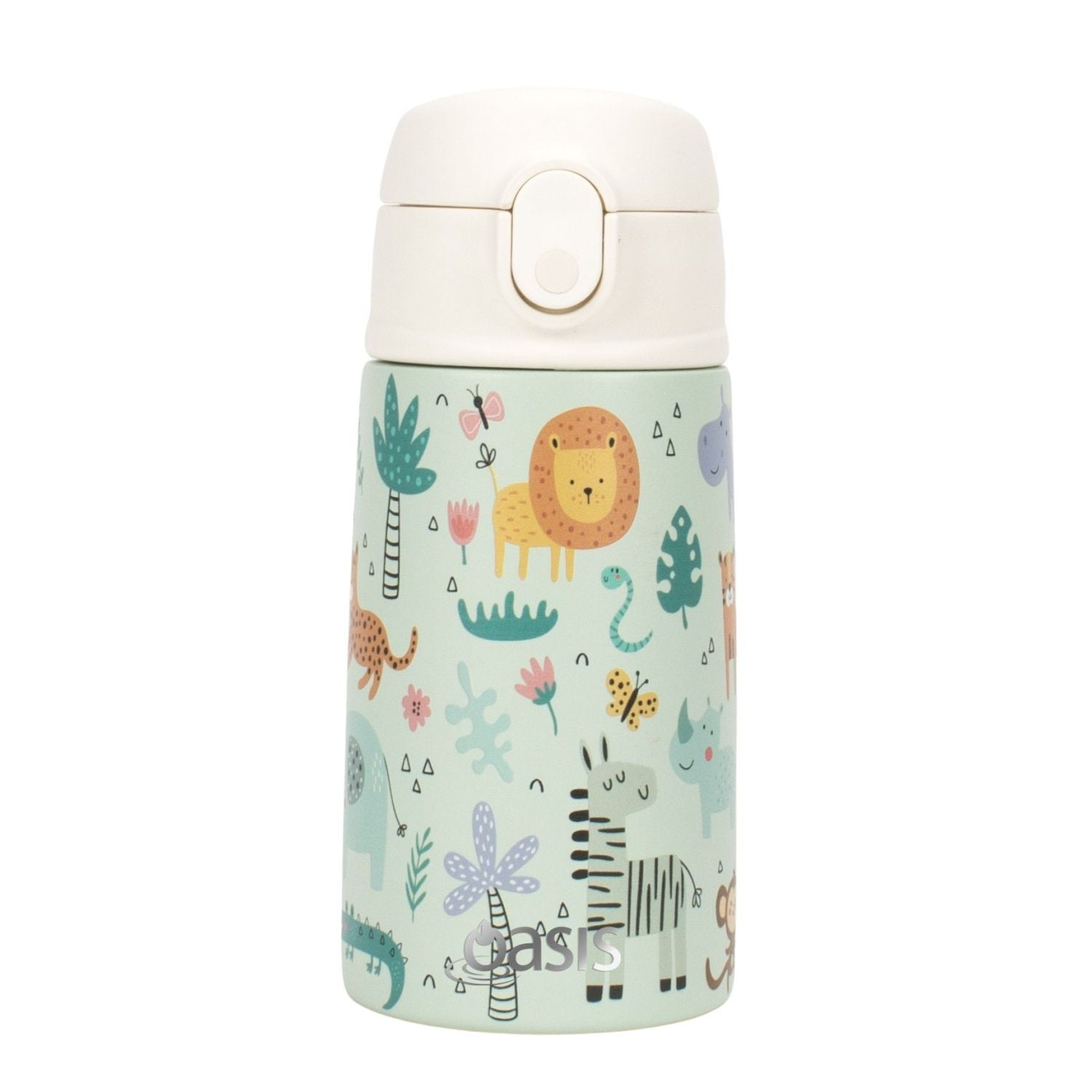 Oasis Kids Water Bottle with Sipper Silicone Straw 400ML