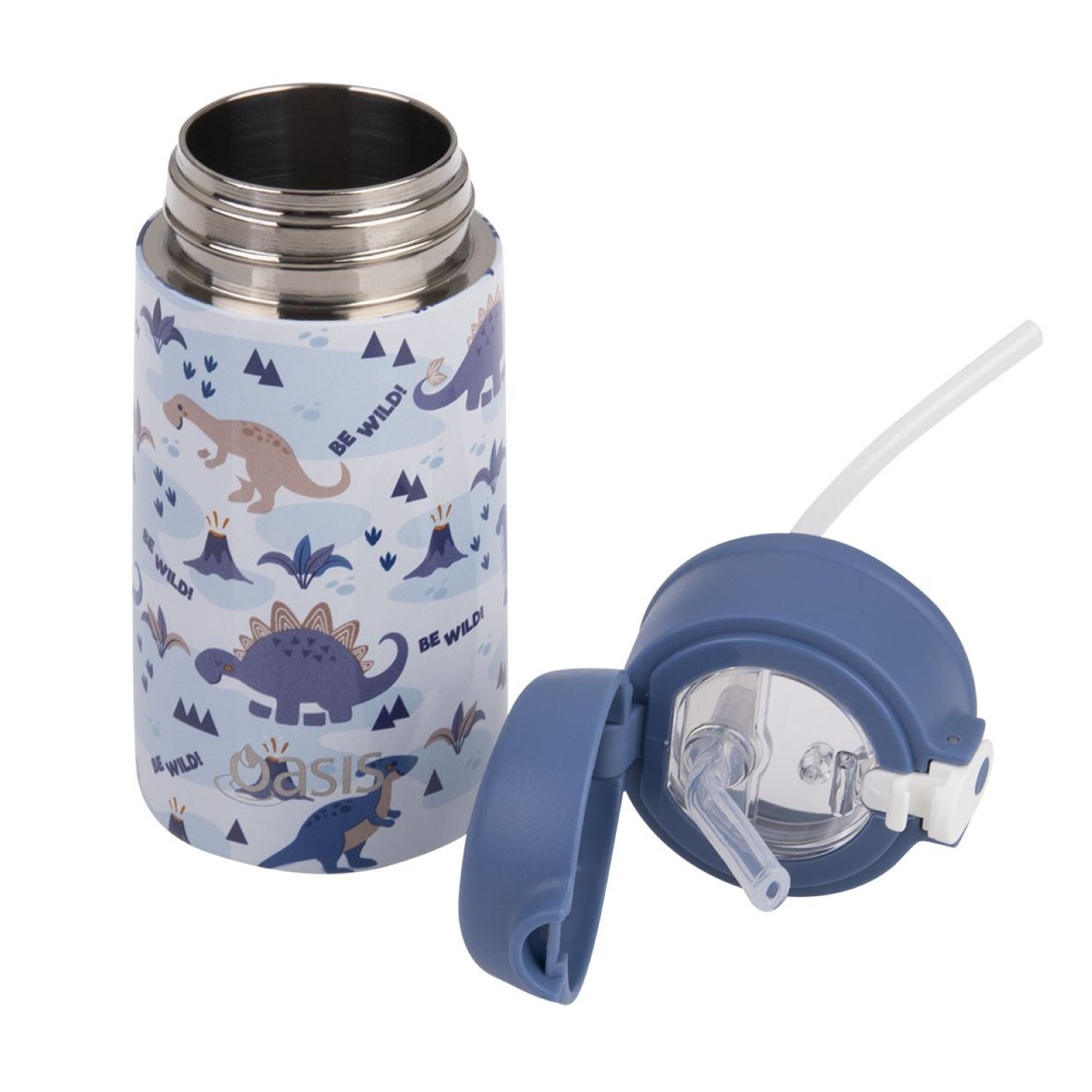 Oasis Kids Water Bottle with Sipper Silicone Straw 400ML