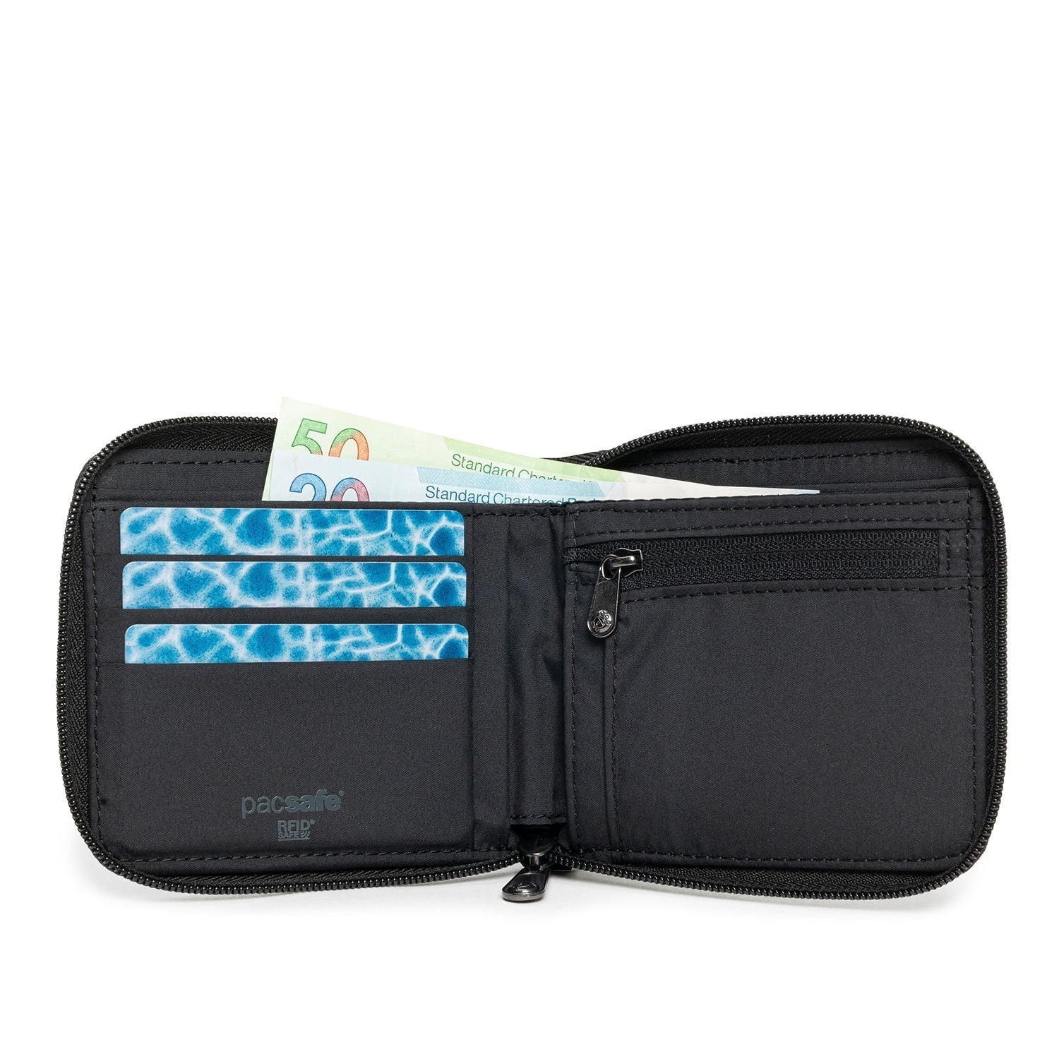 Pacsafe Rfidsafe Zip Around Wallet