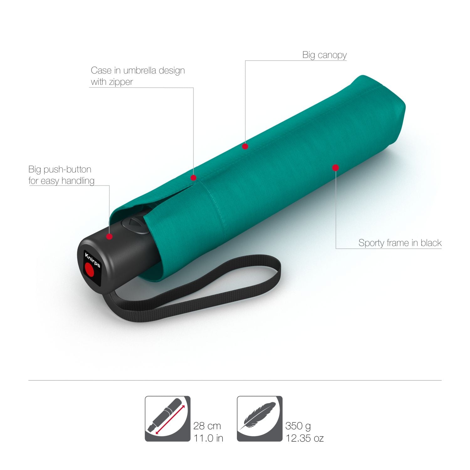 Knirps A.200 Medium Duomatic Umbrella (SA)