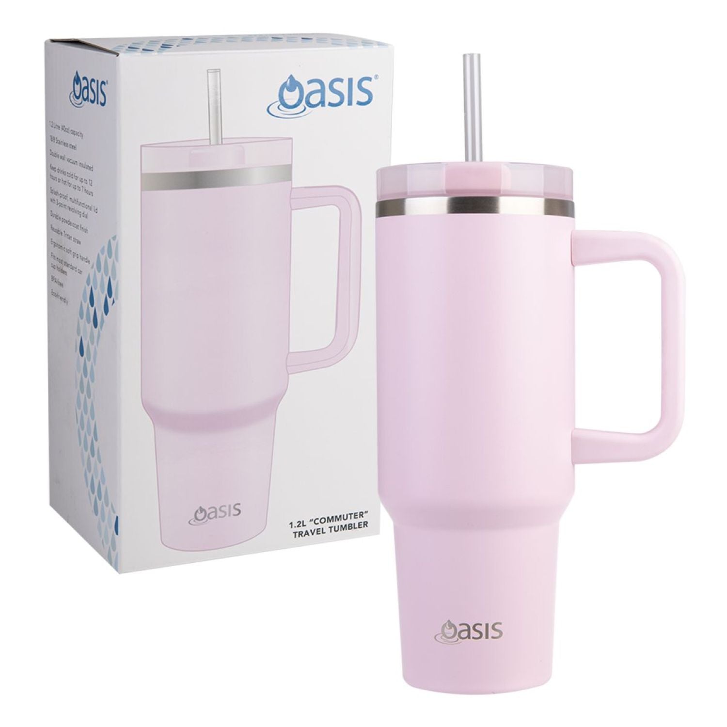 Oasis Stainless Steel Insulated Commuter Travel Tumbler 1.2L