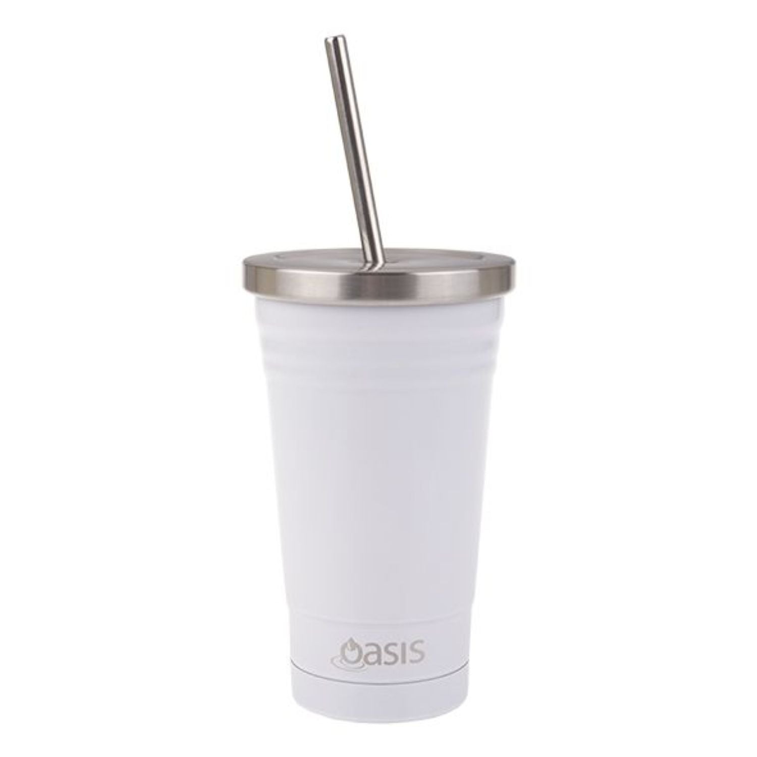 Oasis Stainless Steel Insulated Smoothie Tumbler with Straw 500ML