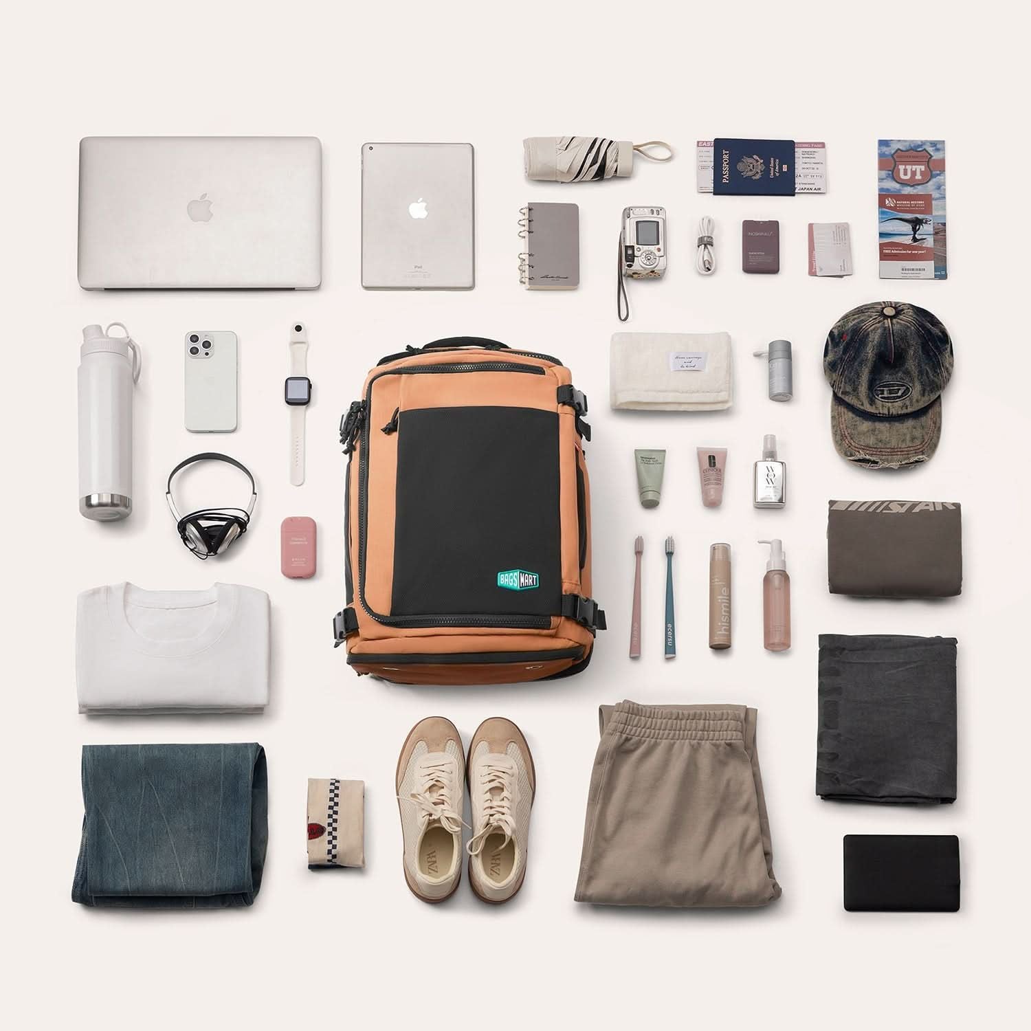 Bagsmart Blast Quick Access Carry On Expandable Travel Backpack