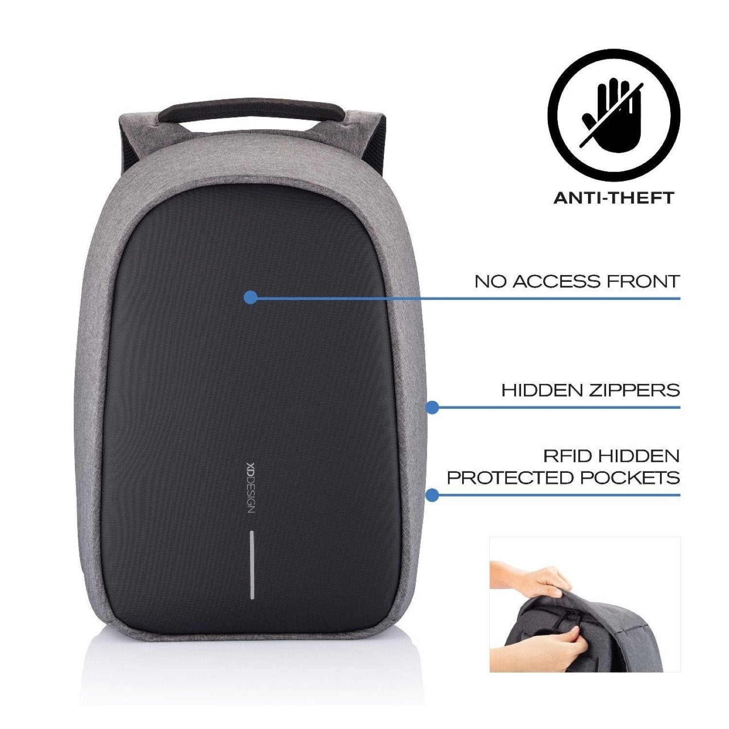 Bobby Hero Small Anti-Theft Backpack