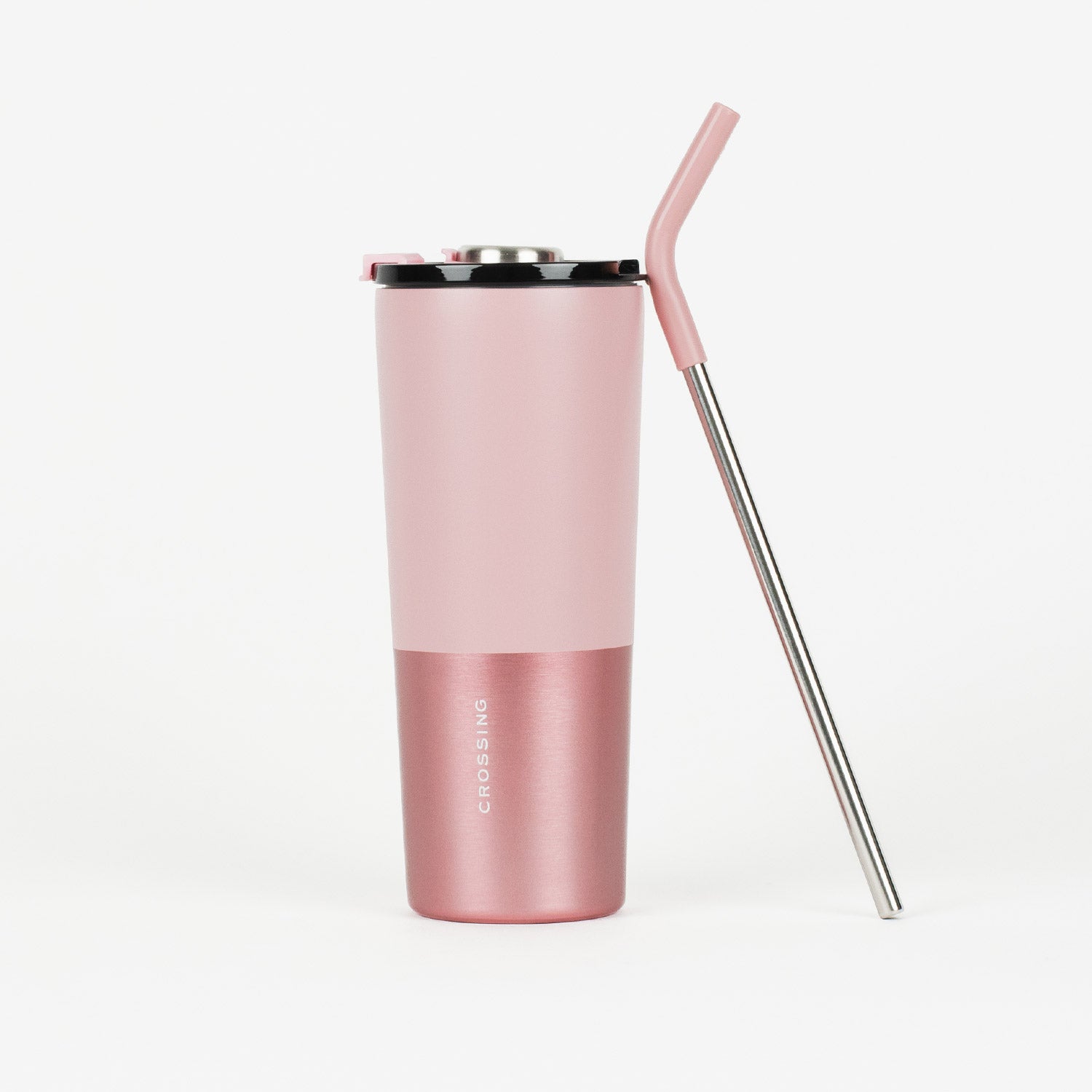 Crossing Volt Insulated Stainless Steel Straw Tumbler 710ML