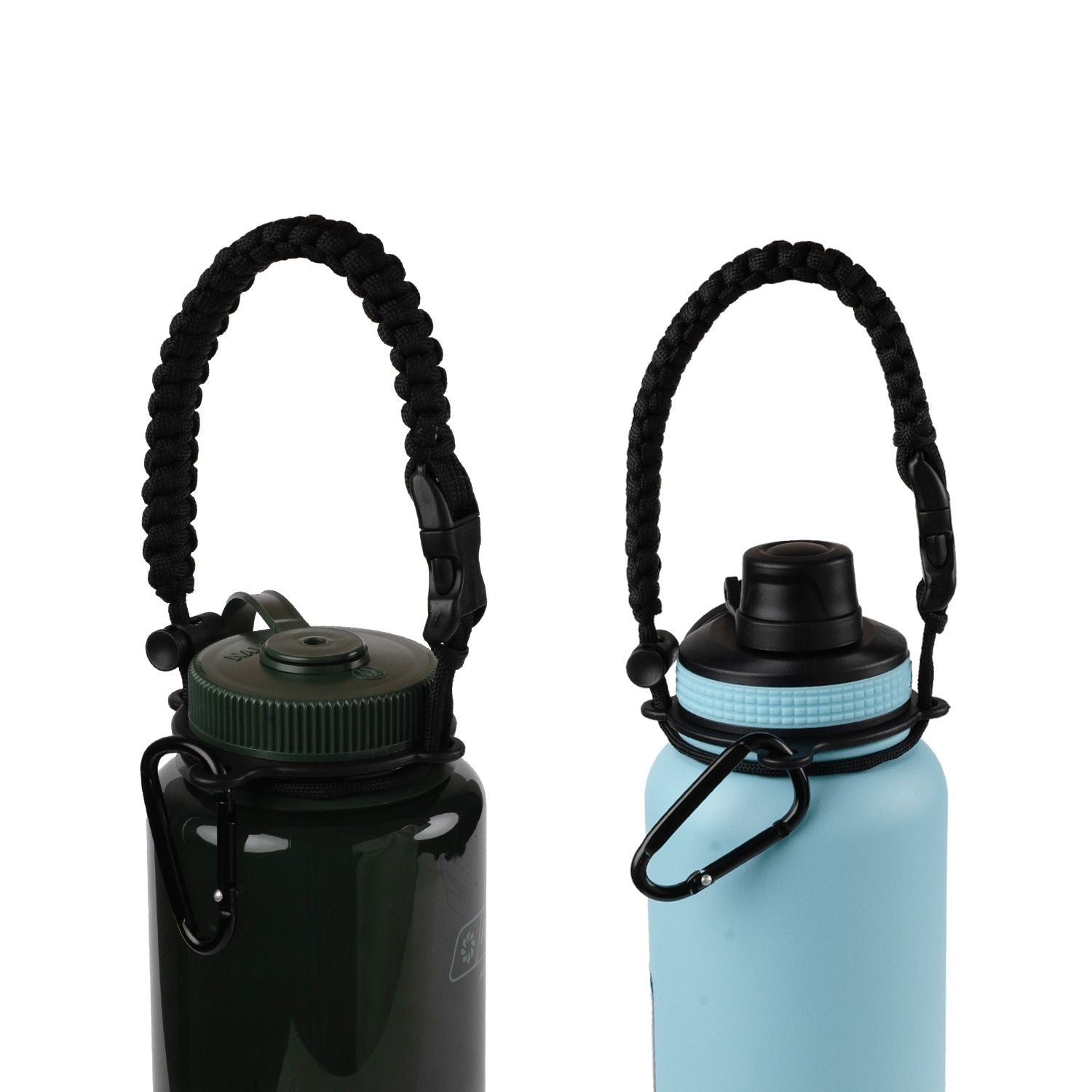 Crossing Paracord Bottle Carrier Strap with Carabiner