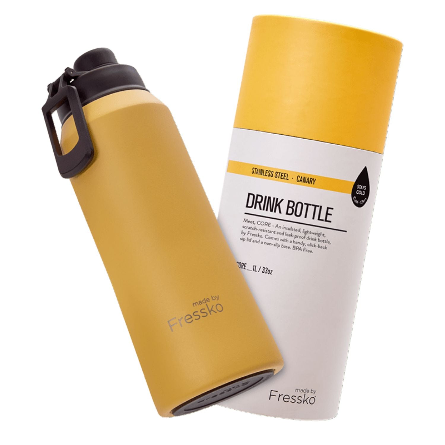 Made By Fressko Core 34oz Insulated Stainless Steel Drink Bottle (SA)