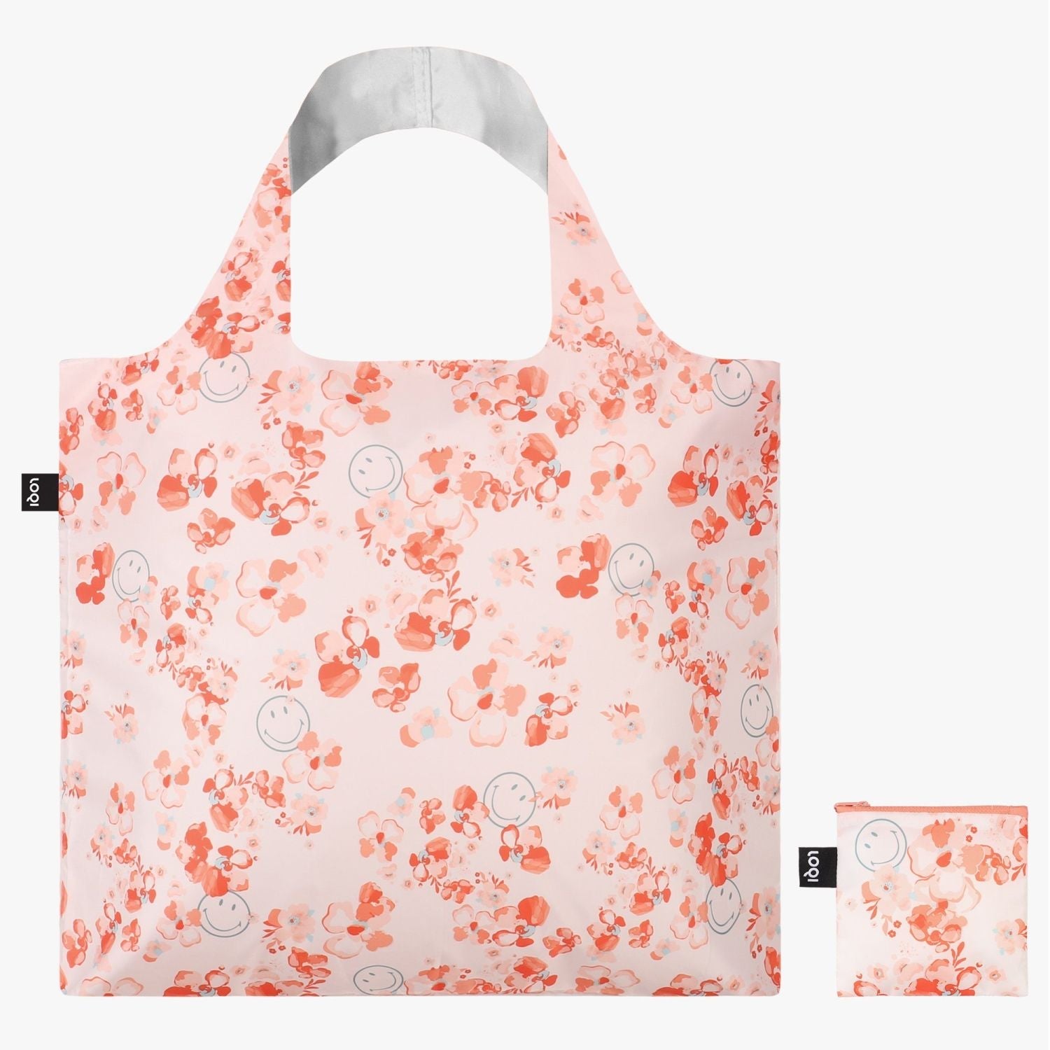 LOQI Artist Bag Smiley Blossom Recycled | LOQI