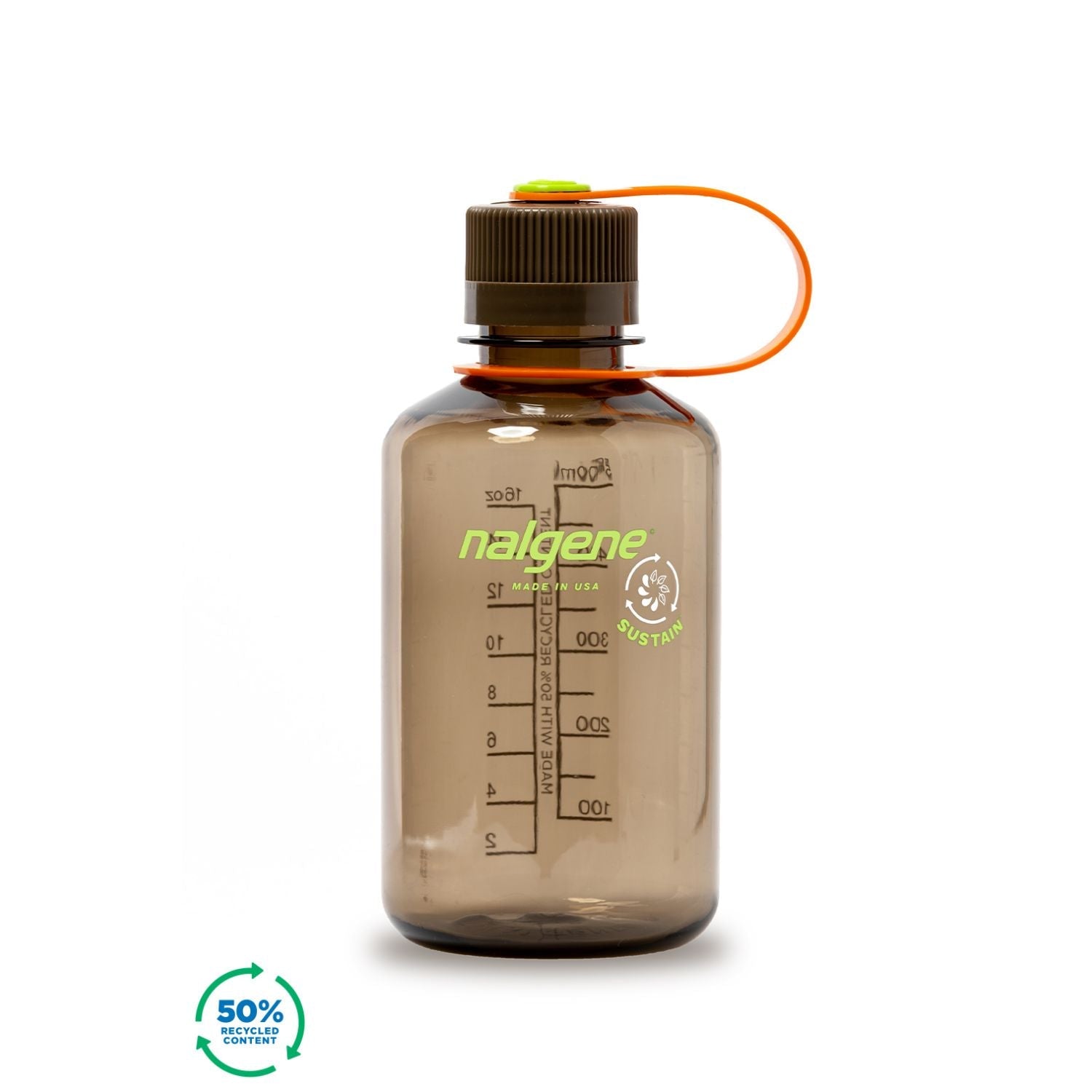 Nalgene 16oz Narrow Mouth Water Bottle (Plain)