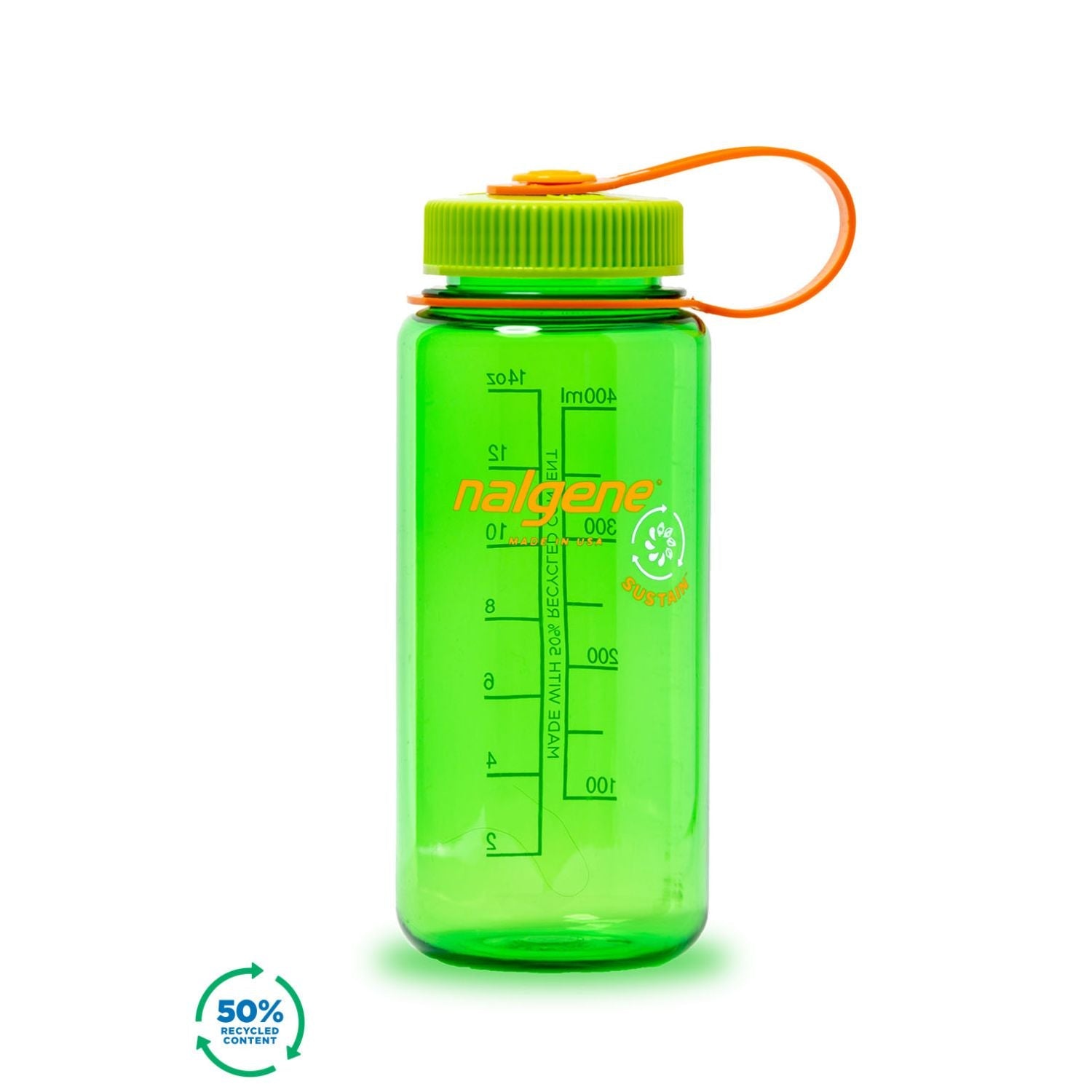 Nalgene 16oz Wide Mouth Sustain Water Bottle (Plain)