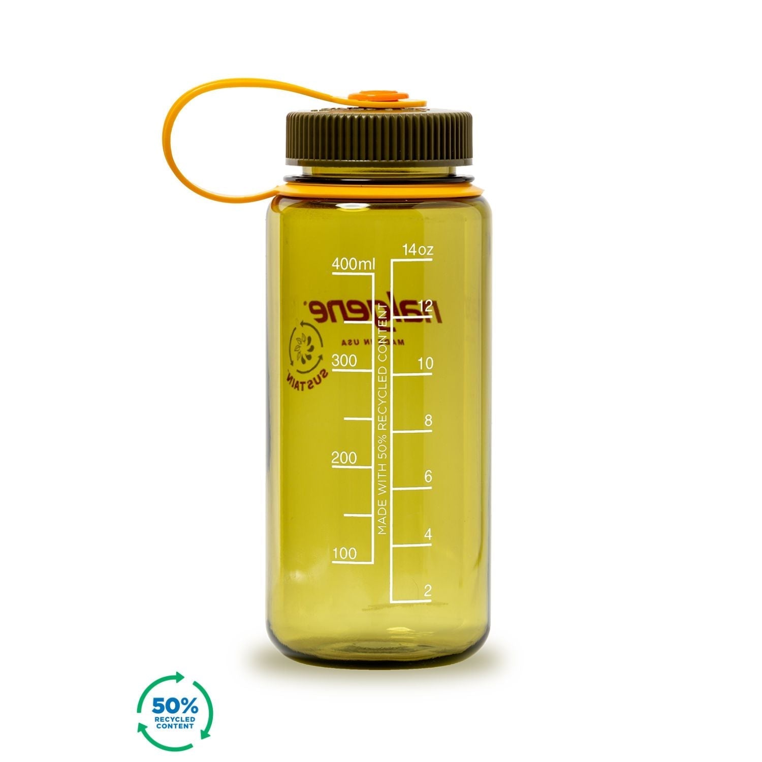 Nalgene 16oz Wide Mouth Sustain Water Bottle (Plain) (SA)