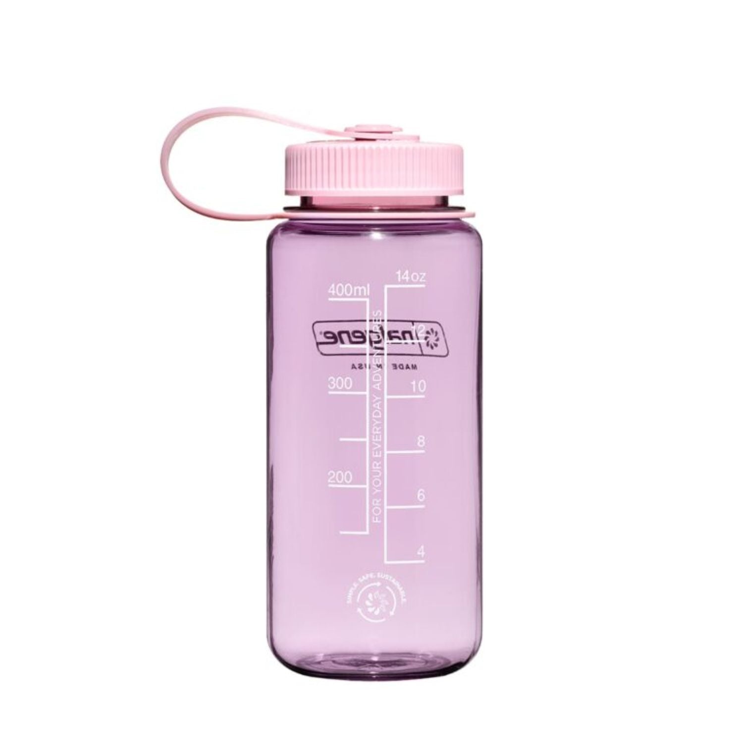 Nalgene 16oz Wide Mouth Sustain Water Bottle (Monochrome)