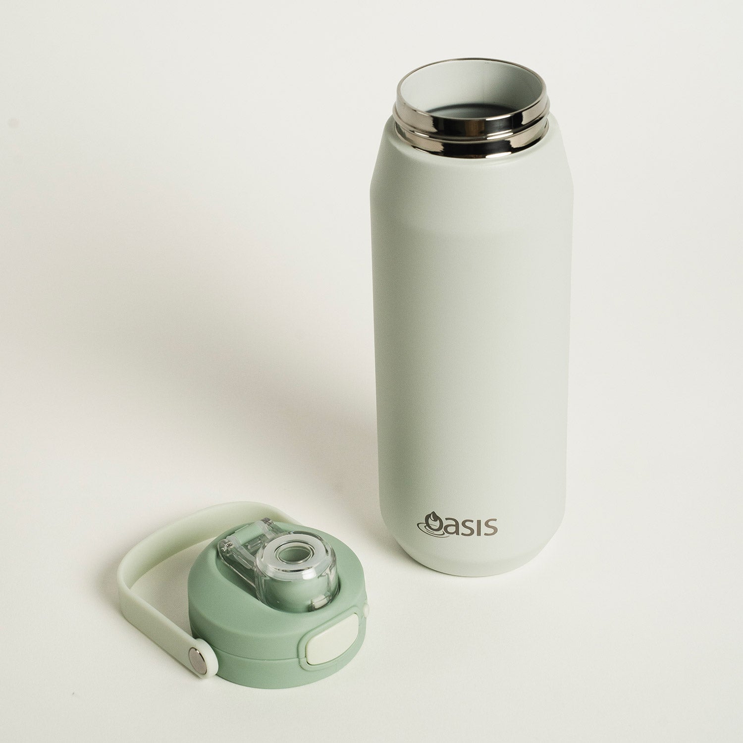 Oasis Ceramic Stainless Steel Triple Wall Capri Quick Release Drink Bottle 750ML