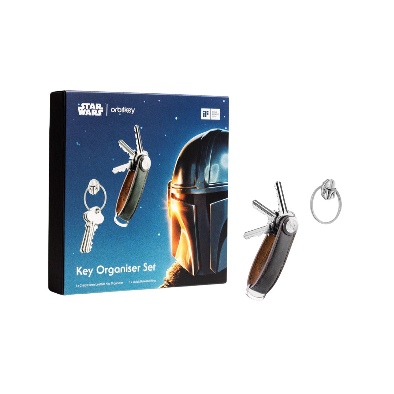Orbitkey Star Wars Leather Key Organiser + Ring V2 Kit