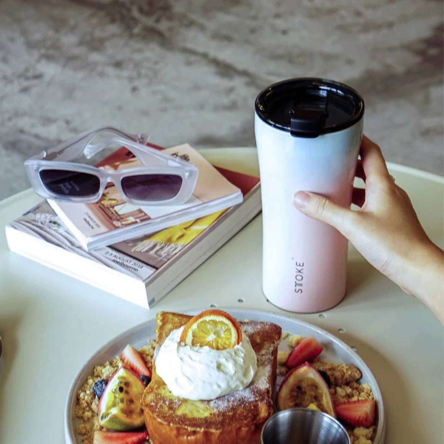 Sttoke Flow Leakproof Ceramic Insulated Cup 12oz