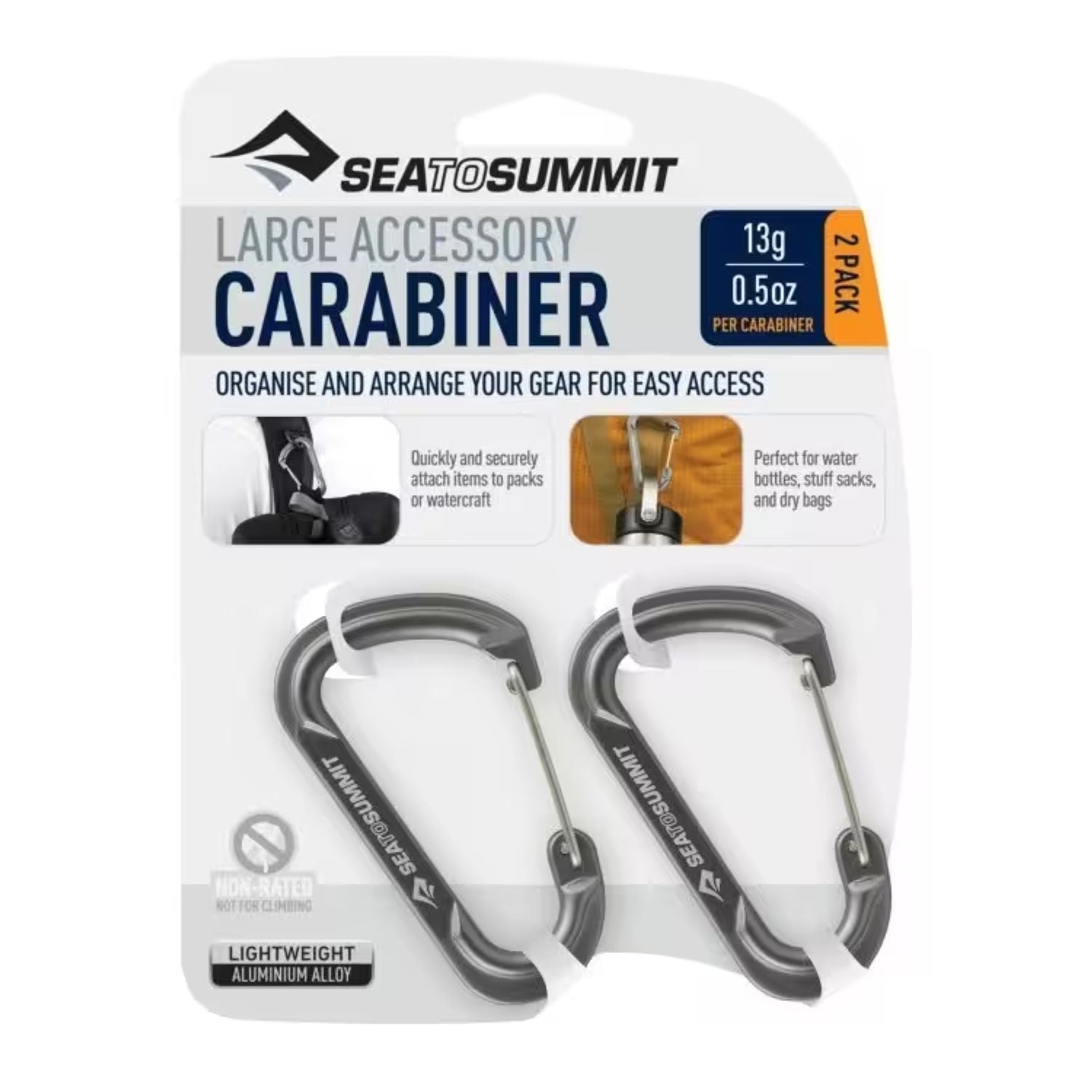 Sea To Summit Large Accessory Carabiner Set 2pcs