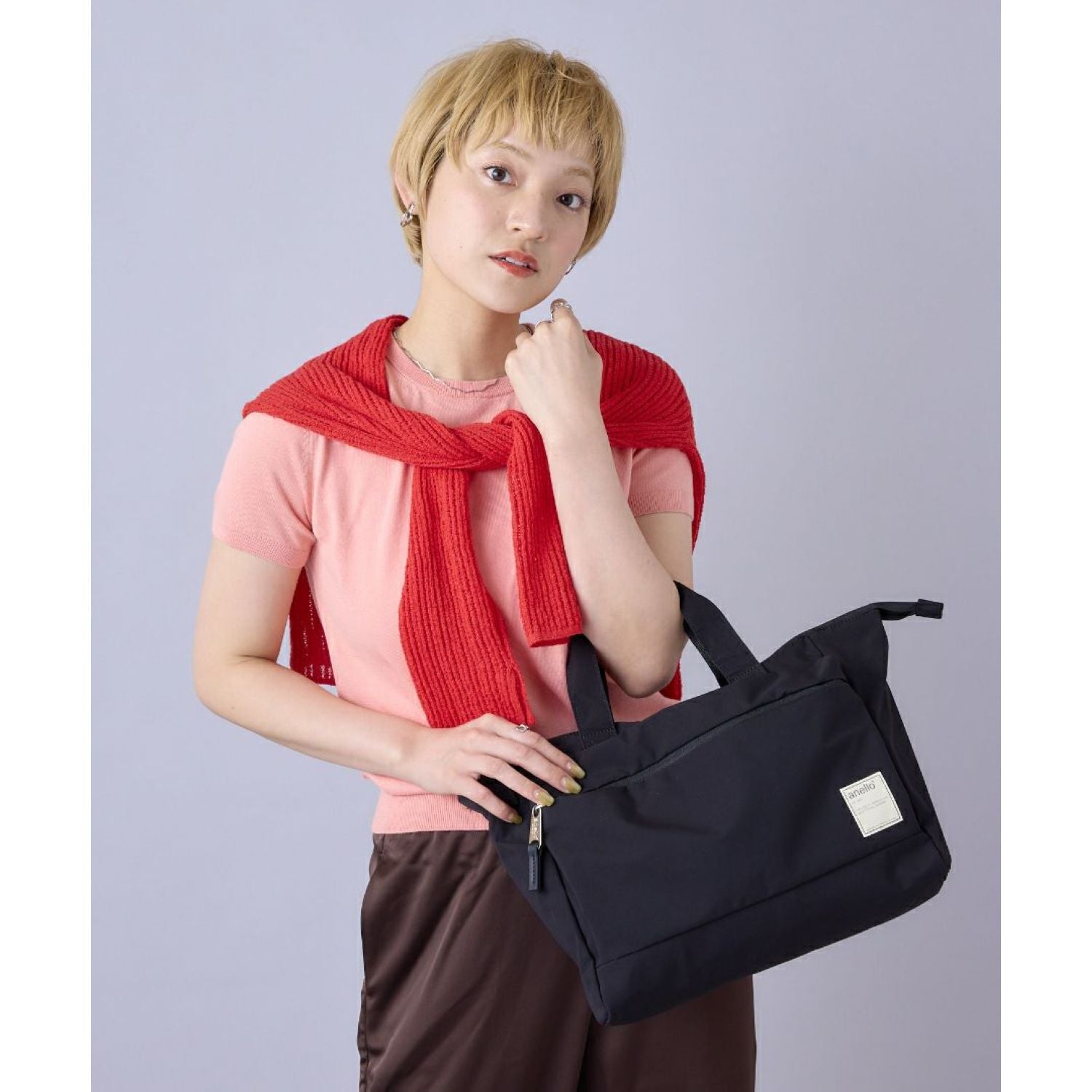 Anello Circle 2Way Tote Bag