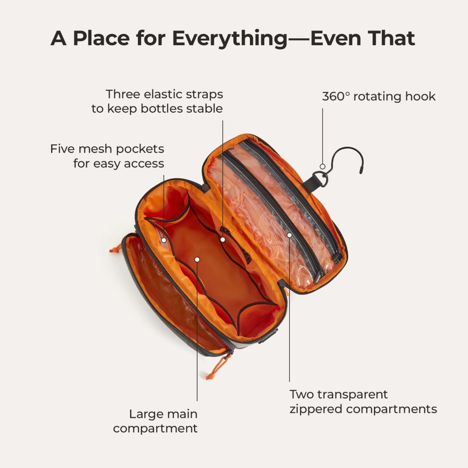 Bagsmart Blast Hanging Toiletry Bag 4.5L