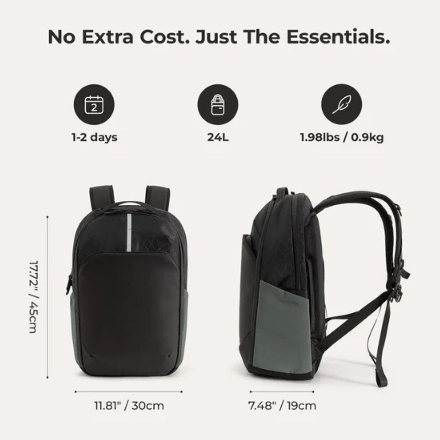 Bagsmart Dense City Commute Backpack 24L