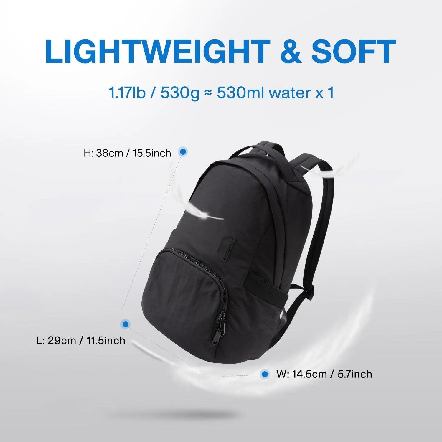Bagsmart Zoraesque Feather Light Backpack 14L