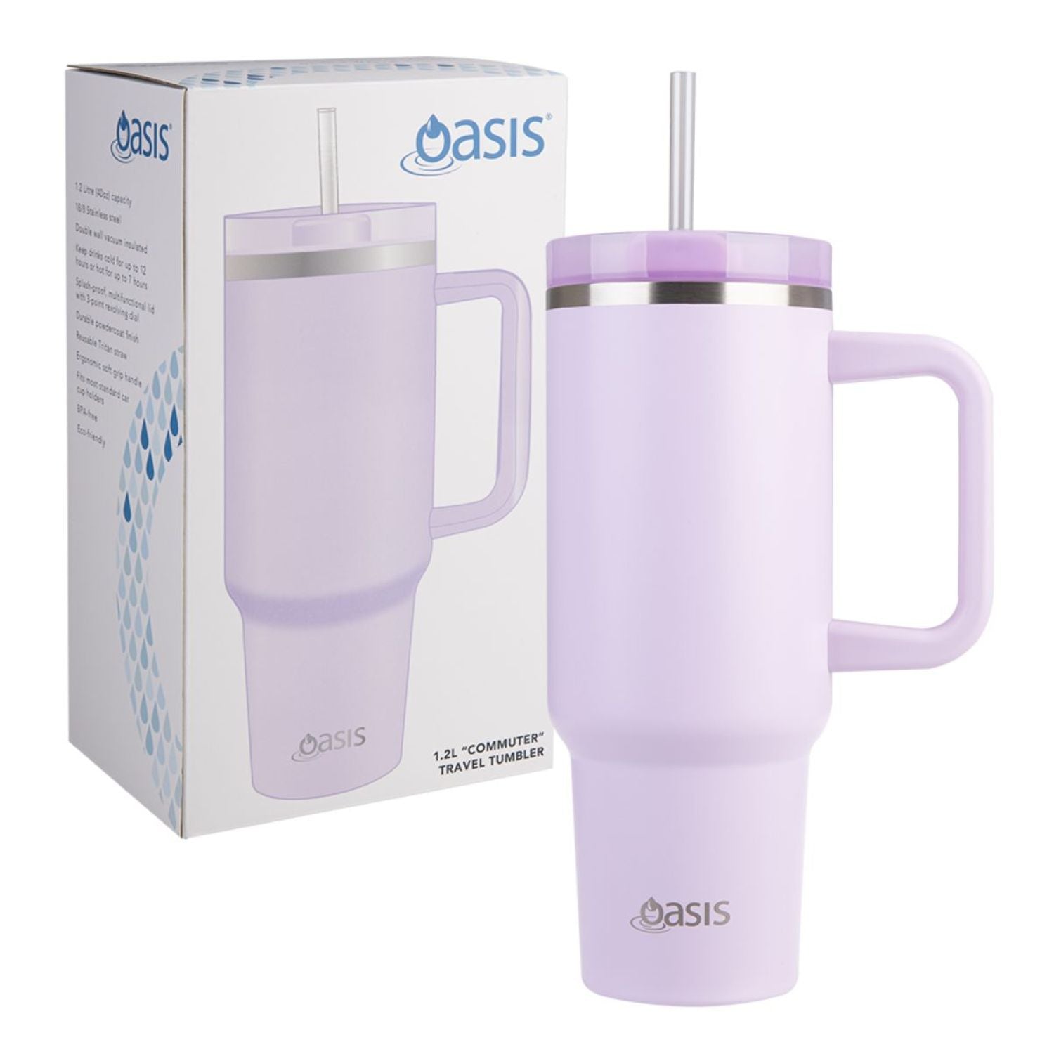 Oasis Stainless Steel Insulated Commuter Travel Tumbler 1.2L