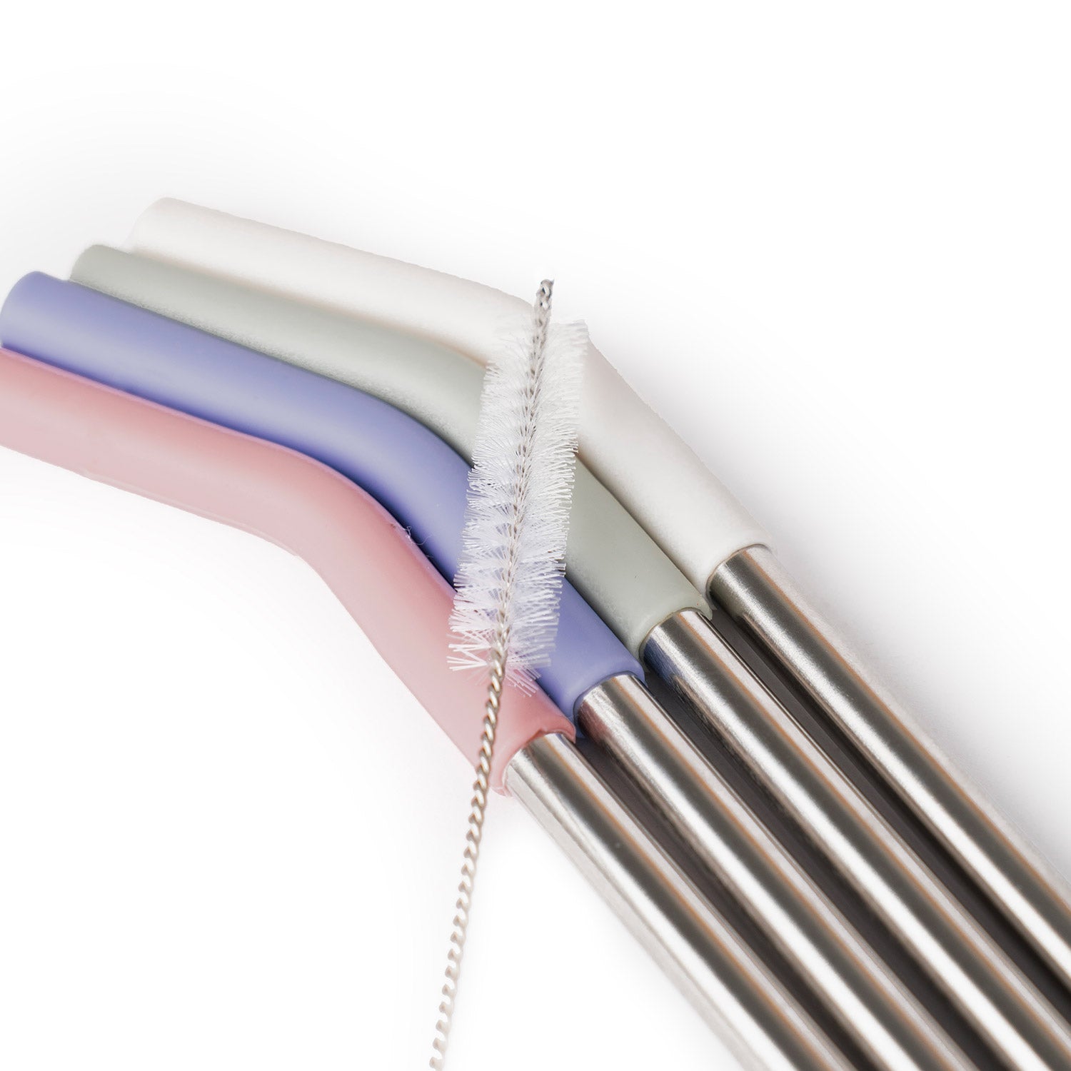 Crossing Reusable Stainless Steel Straw 4-Pc Set