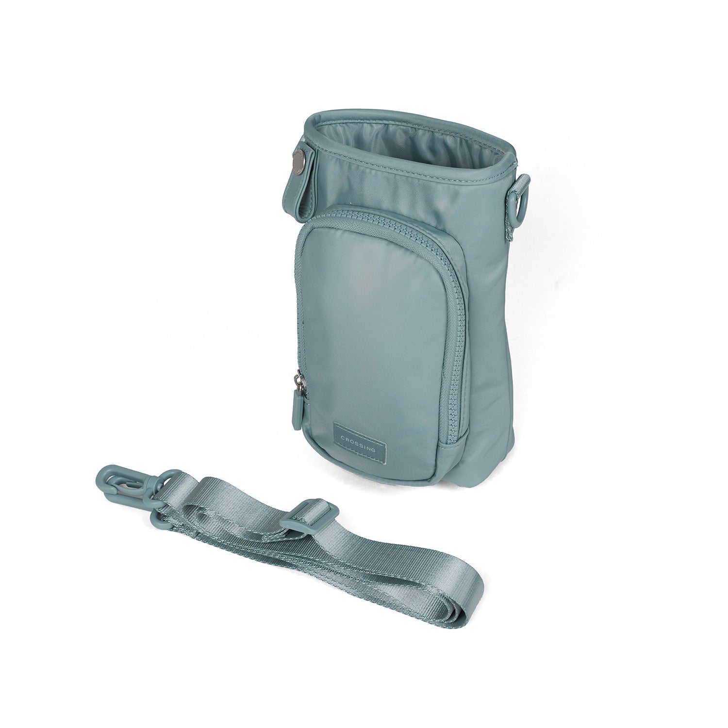 Crossing Water Bottle Crossbody Bag With Front Pocket 2L