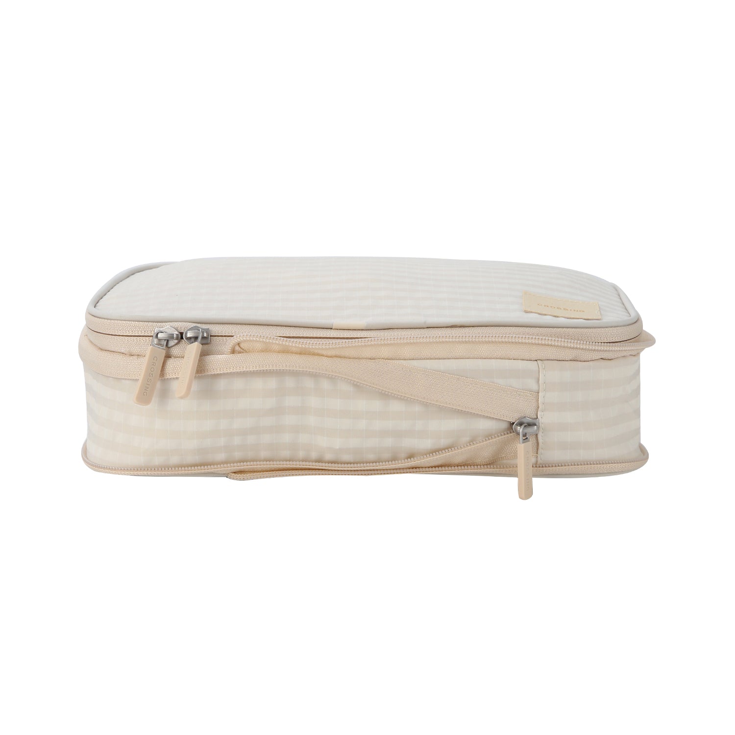 Crossing Waterproof Rayon Checked Compression Packing Cube Set (2-Piece Set)