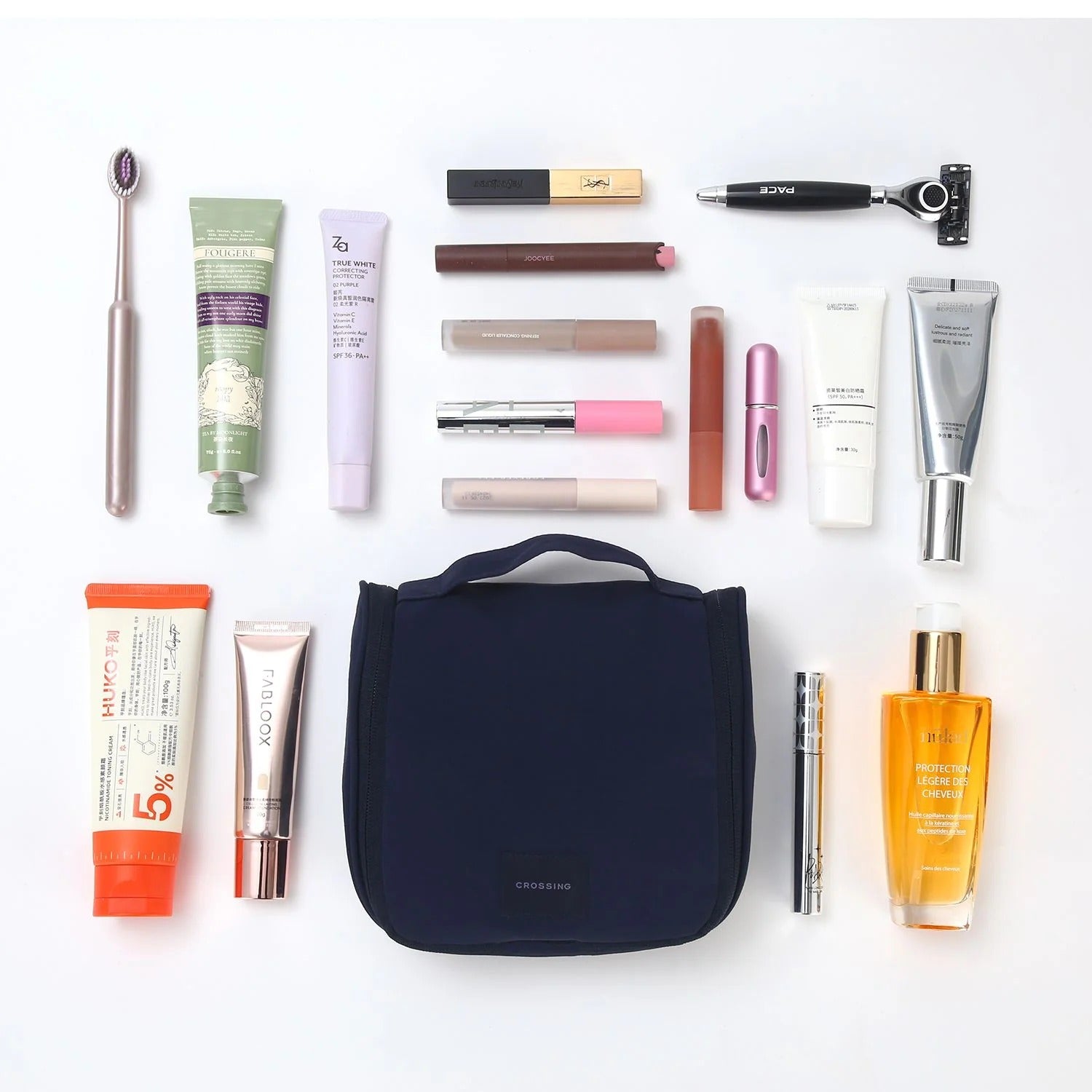 Crossing Waterproof Ripstop Nylon Hanging Toiletry Kit