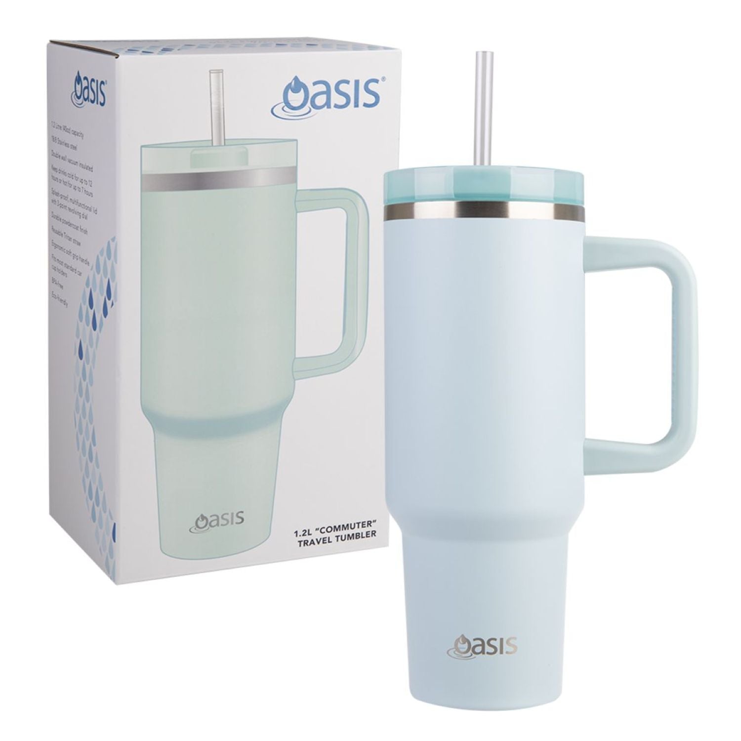 Oasis Stainless Steel Insulated Commuter Travel Tumbler 1.2L