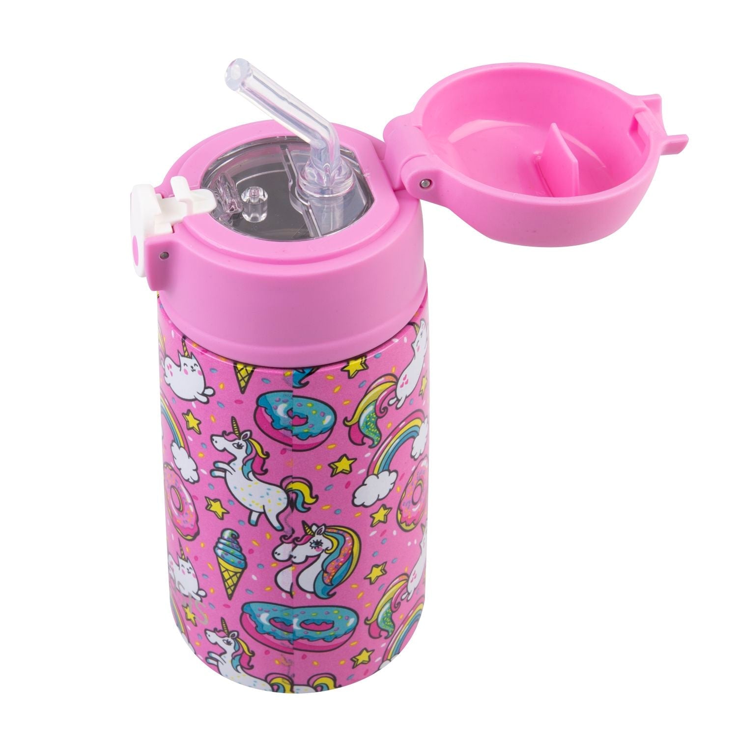 Oasis Kids Water Bottle with Sipper Silicone Straw 400ML