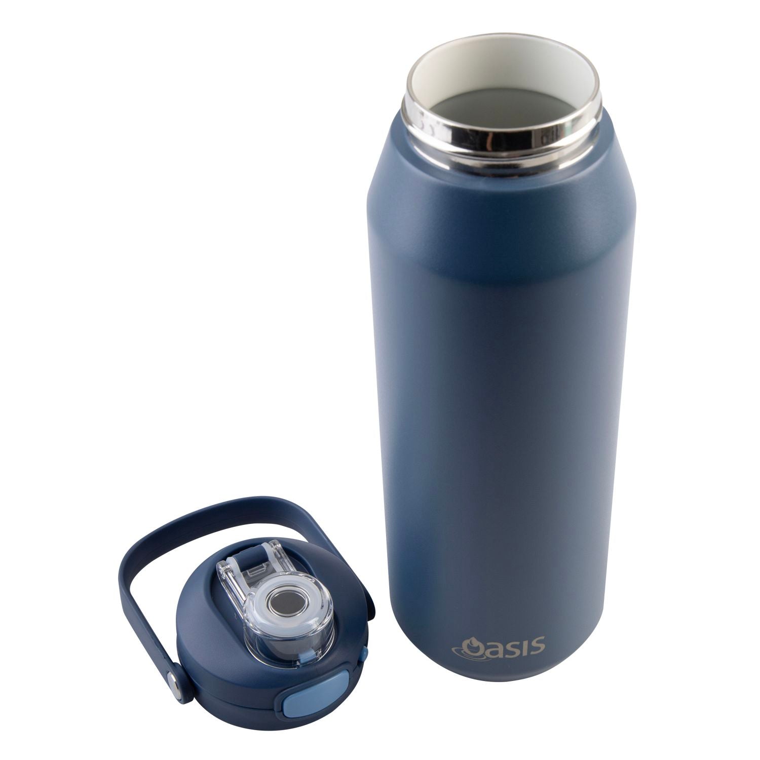 Oasis Ceramic S/S Triple Wall Capri Quick Release Drink Bottle 1L