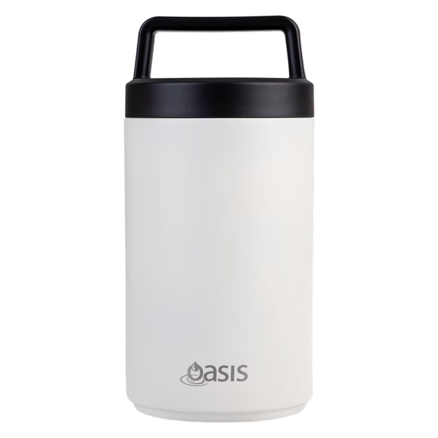 Oasis S/S Insulated Dual Compartment Food Jar W Handle And Spoon 700ML