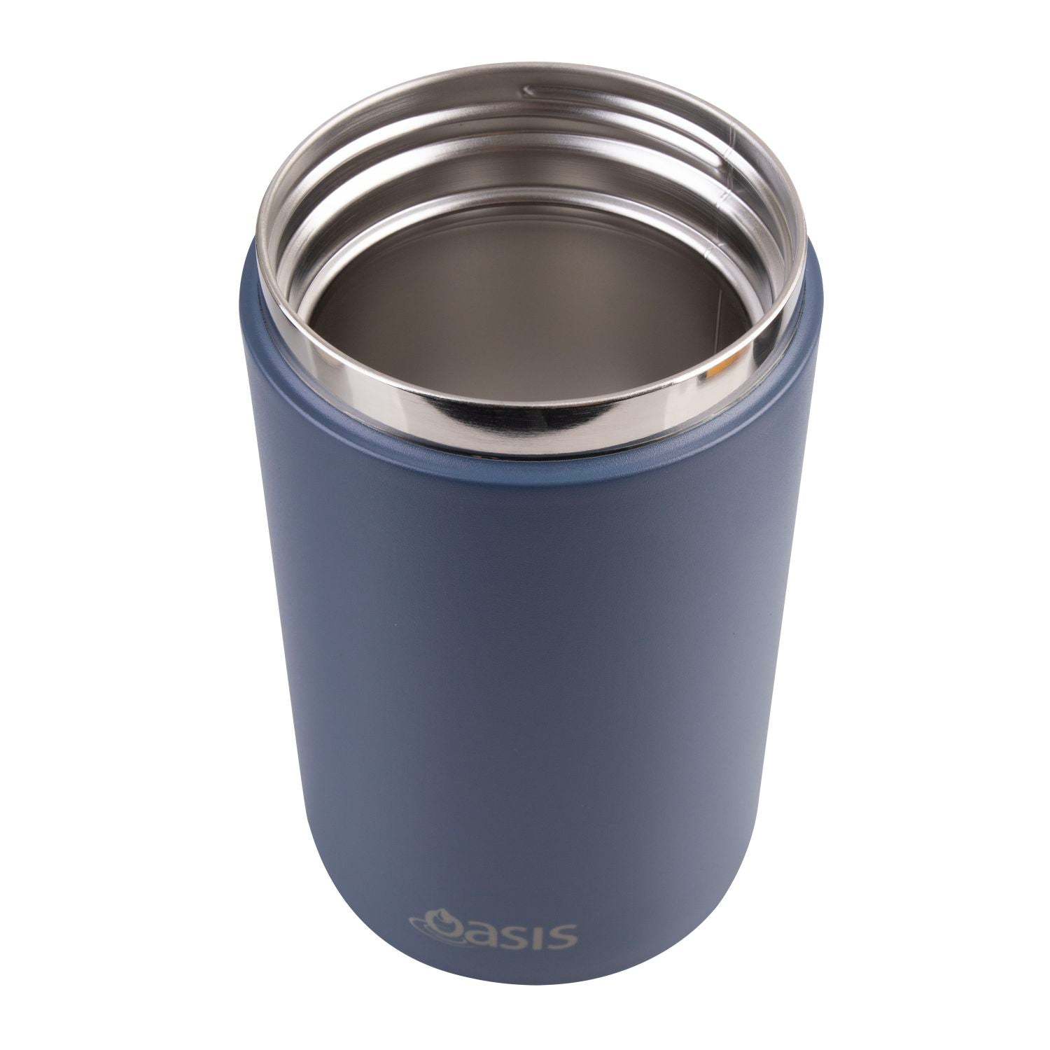 Oasis S/S Insulated Dual Compartment Food Jar W Handle And Spoon 700ML
