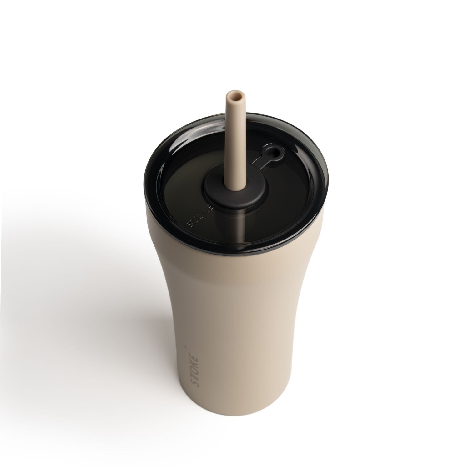 STTOKE Earth Leakproof Ceramic Insulated Cup Powder Coating With Straw 20oz