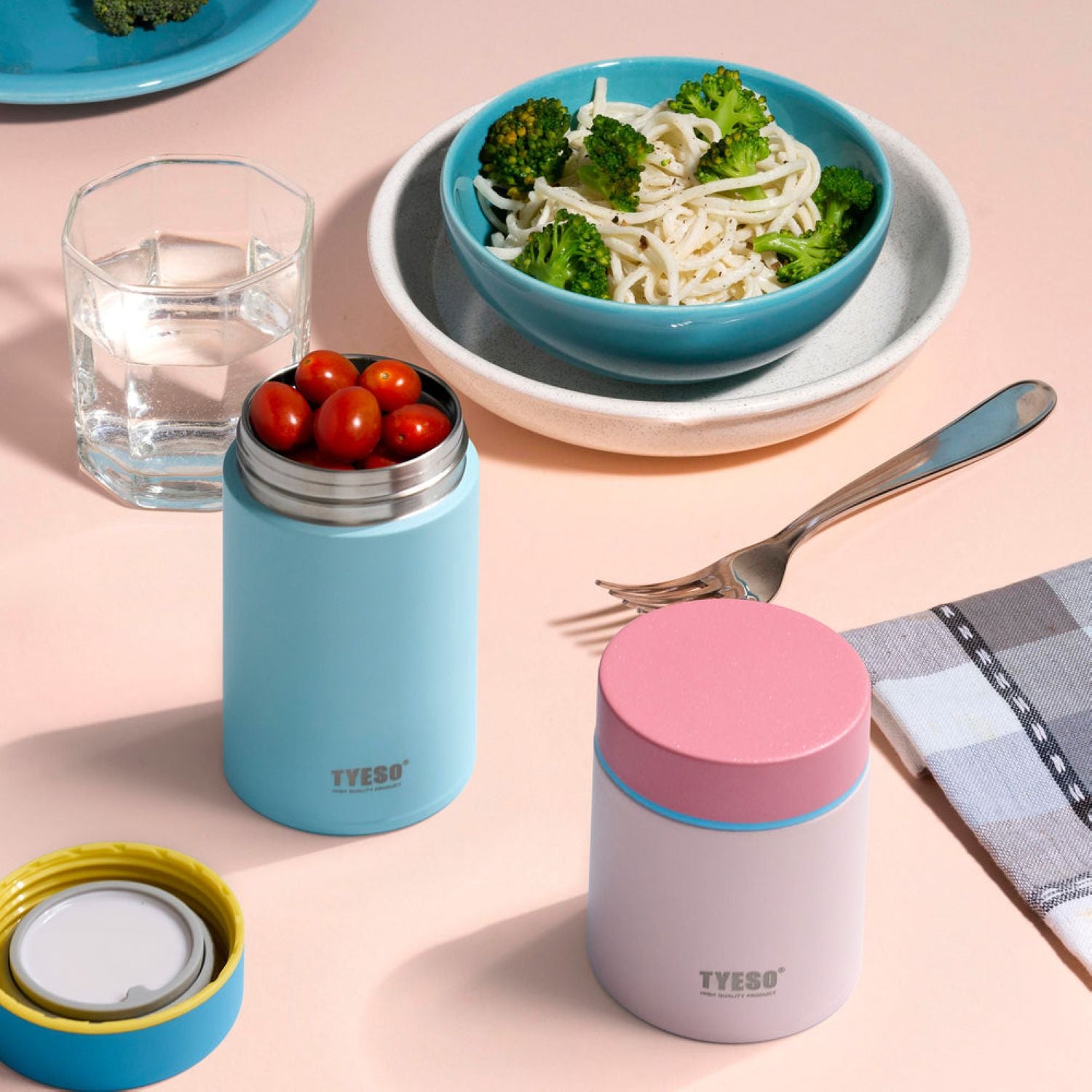 Tyeso Petal Inner S/S 316 Vacuum Insulated Food Jar 300ML - Orange