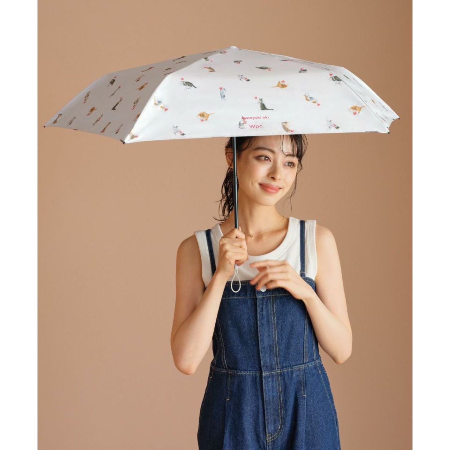 WPC X Masayuki Oki Neko (2025) UV Protection UPF 50+ Umbrella 49cm