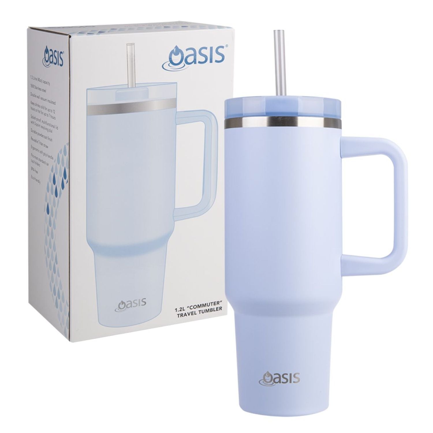 Oasis Stainless Steel Insulated Commuter Travel Tumbler 1.2L