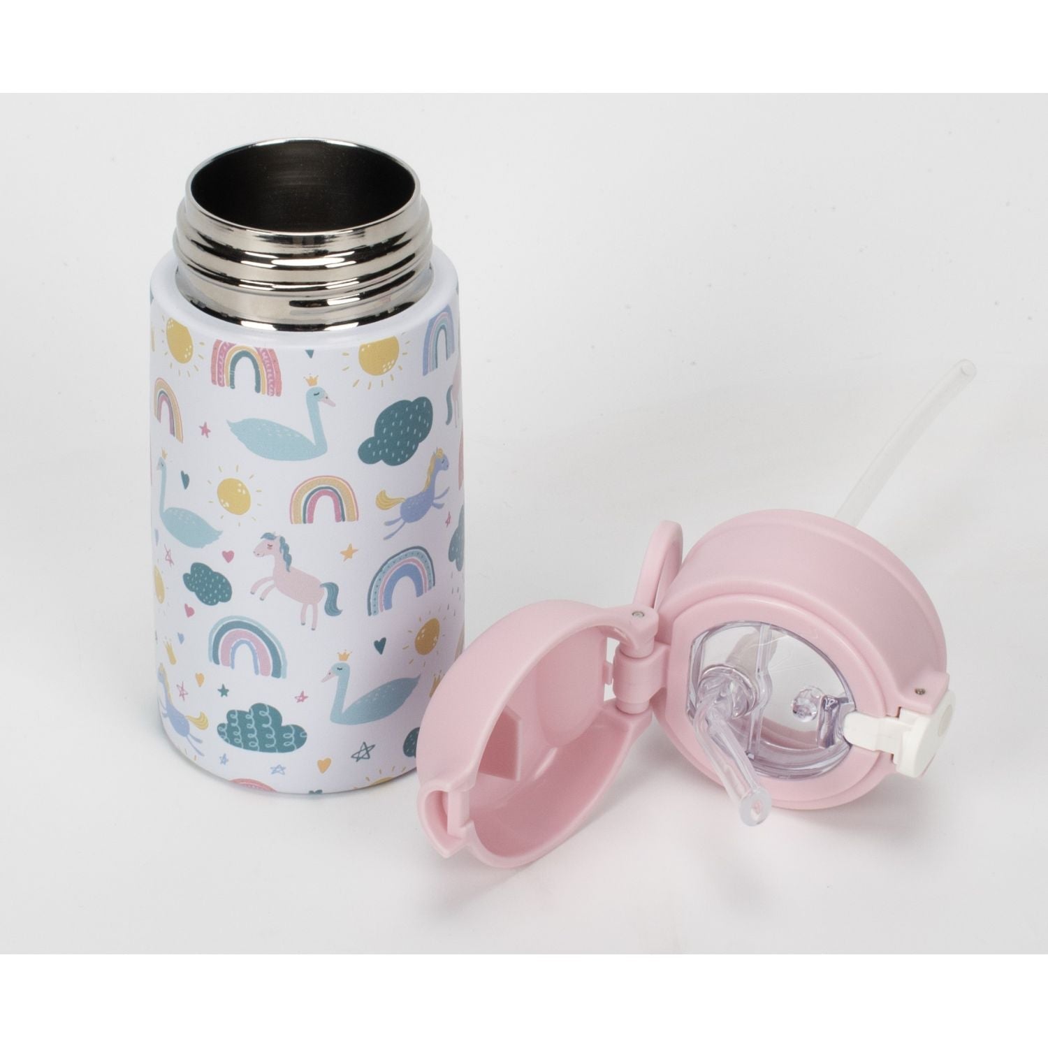 Oasis Kids Water Bottle with Sipper Silicone Straw 400ML