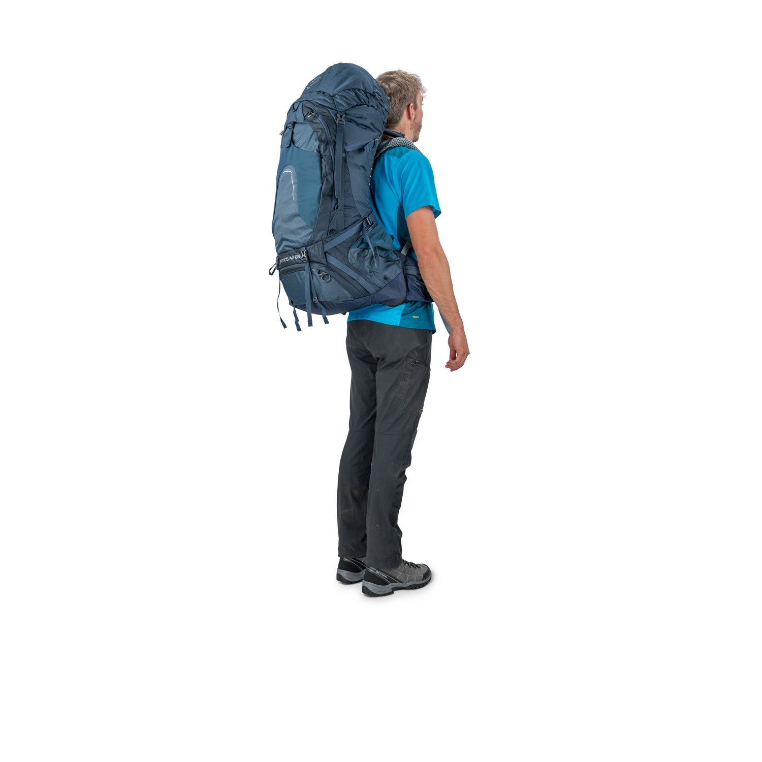 Osprey Atmos AG 65 Backpack with Raincover - Medium - Men's Backpacking (SA)