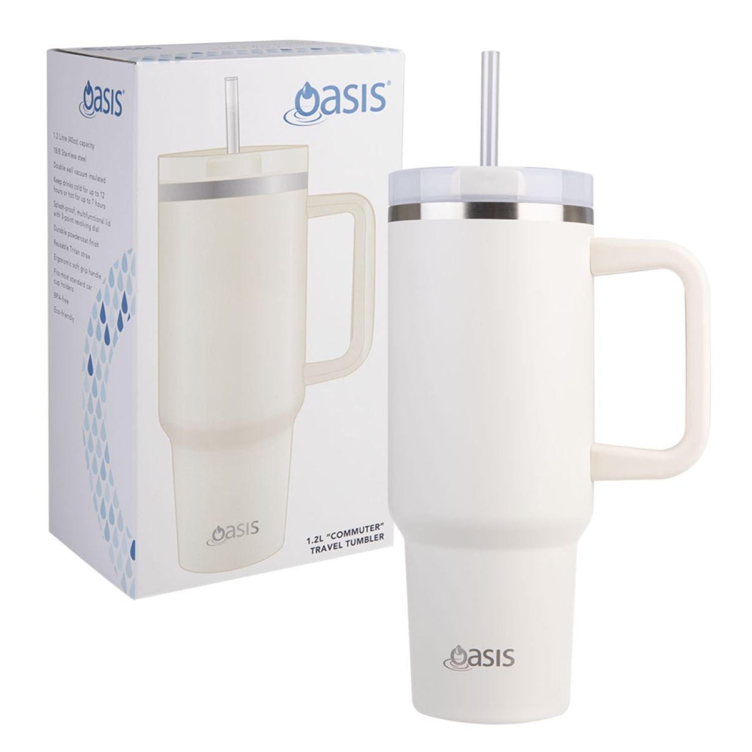 Oasis Stainless Steel Insulated Commuter Travel Tumbler 1.2L