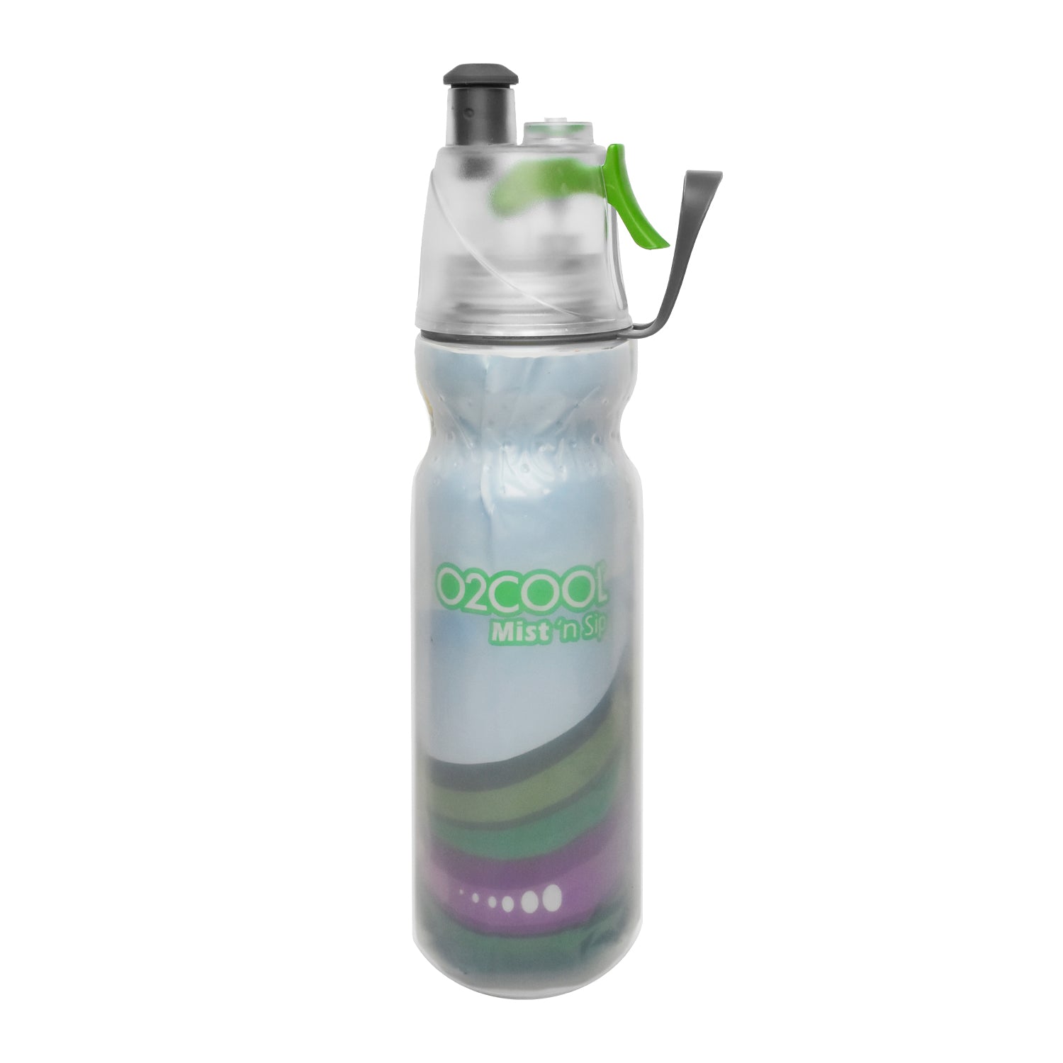 O2COOL Arctic Squeeze Mist 'N Sip Insulated Water Bottle 20oz