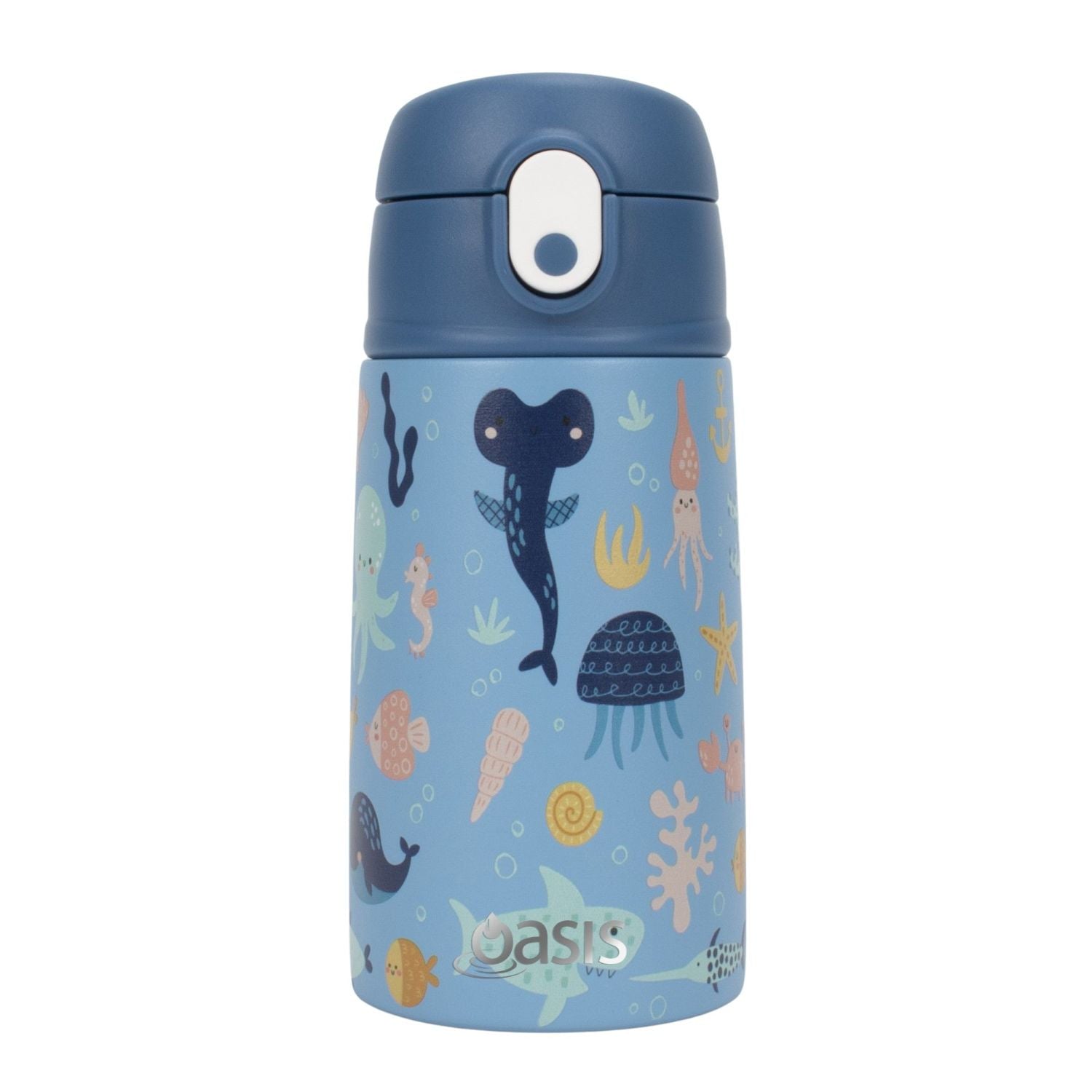 Oasis Kids Water Bottle with Sipper Silicone Straw 400ML