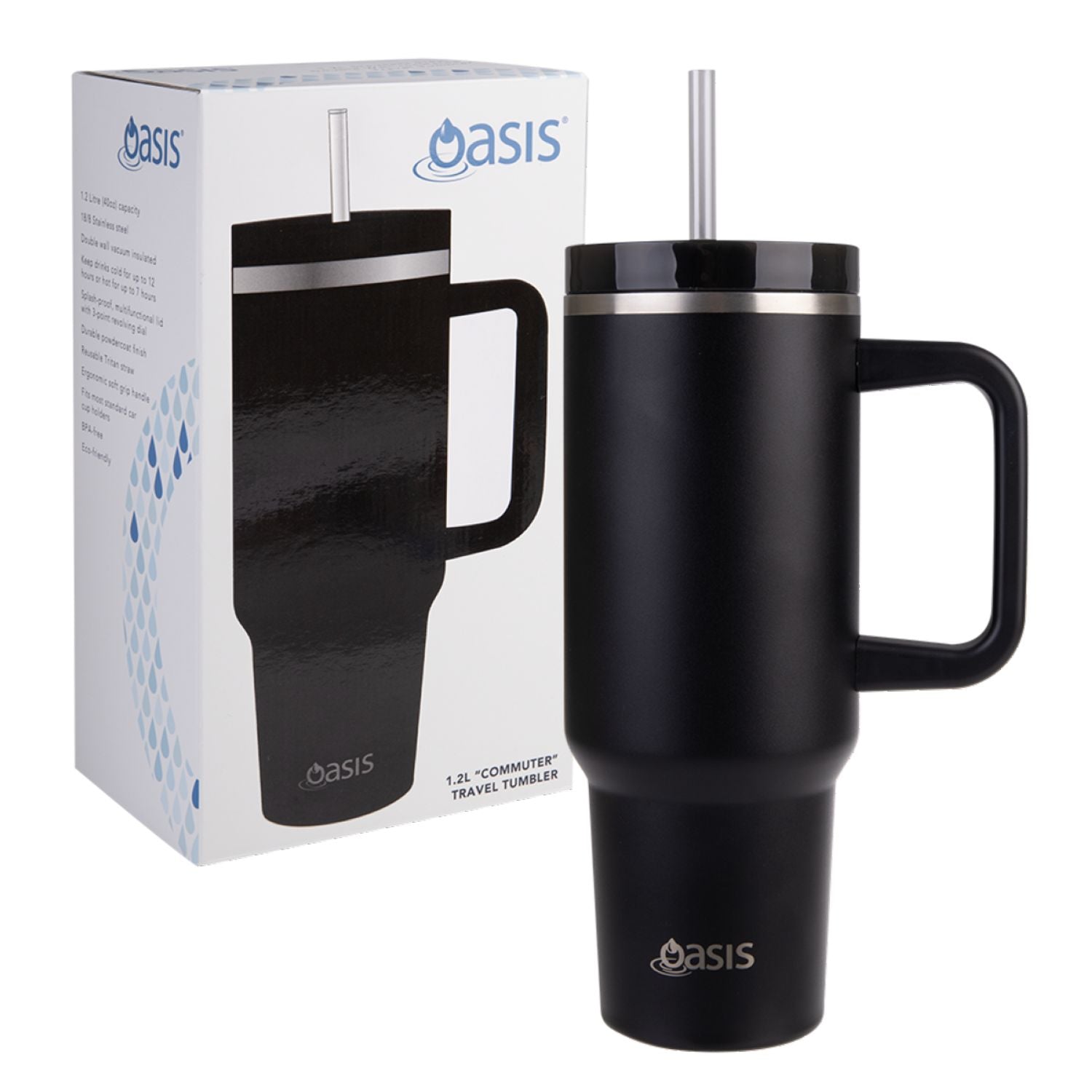 Oasis Stainless Steel Insulated Commuter Travel Tumbler 1.2L