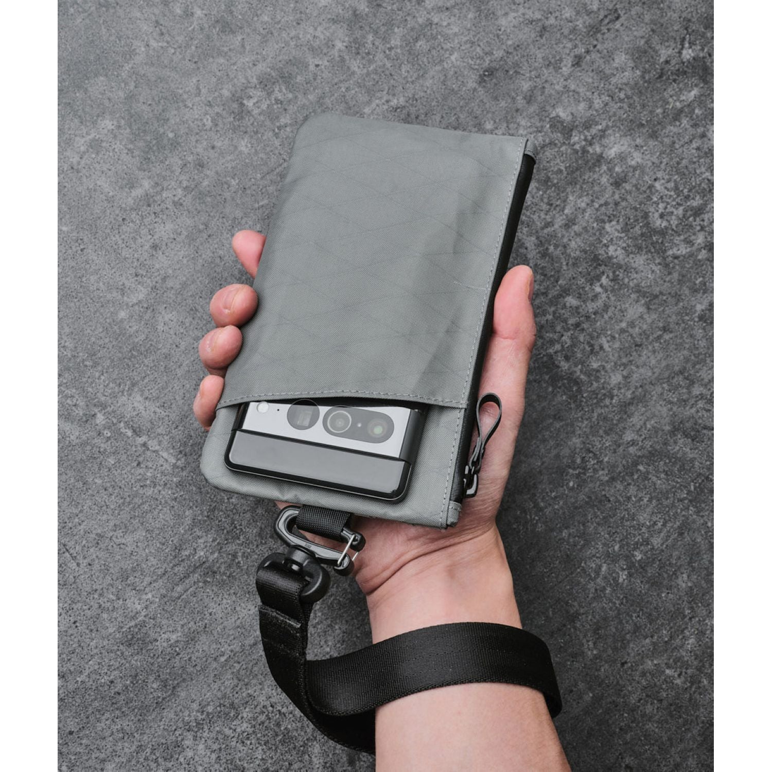 ALPAKA Zip Clutch + Hand Carry Strap
