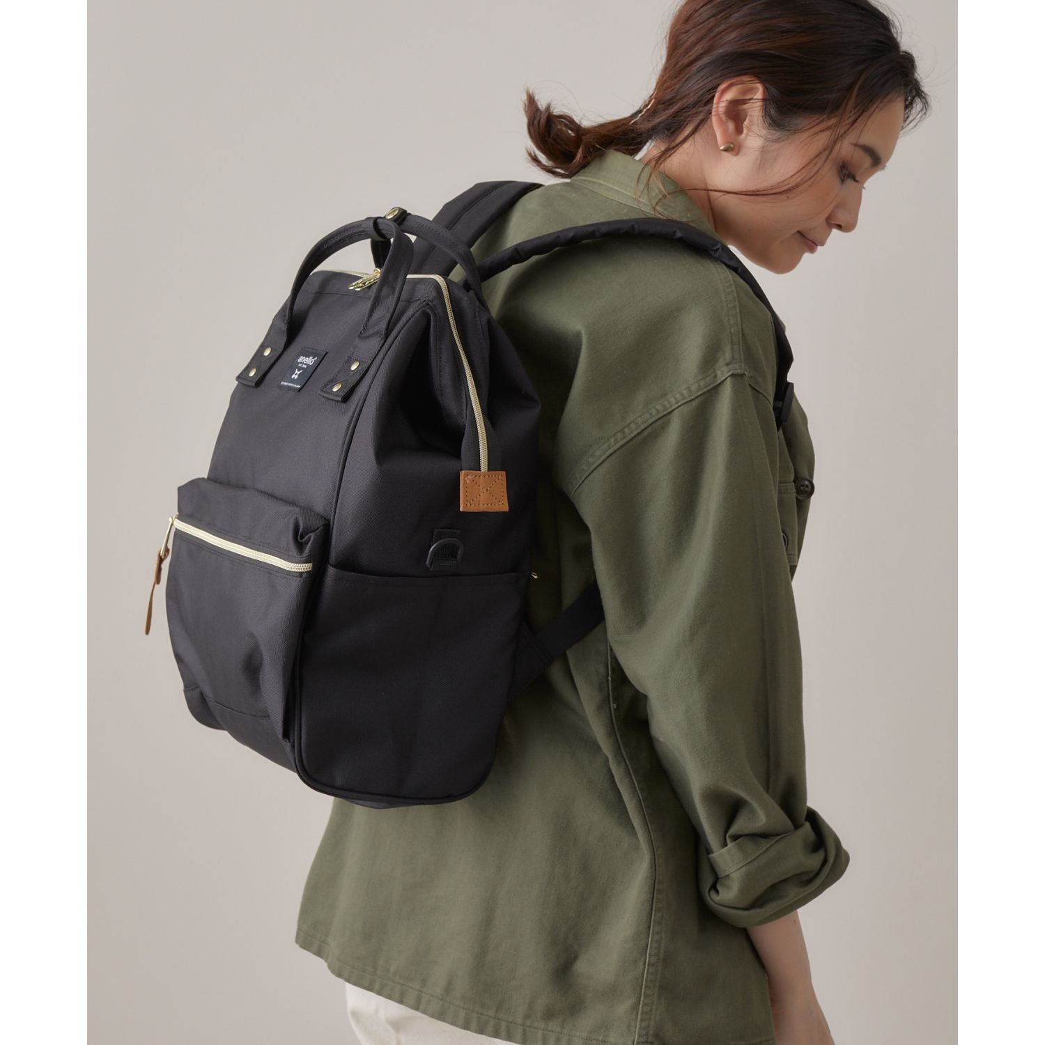 Anello Cross Bottle Kuchigane Backpack R