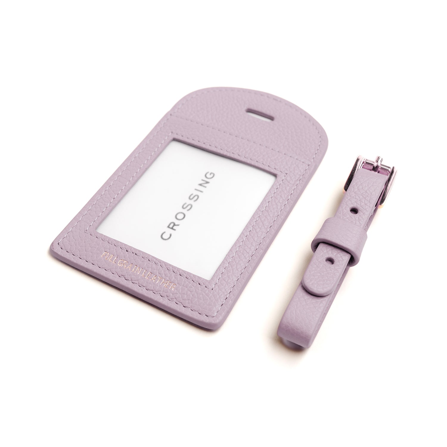 Crossing Milano Leather Luggage Tag (SA)